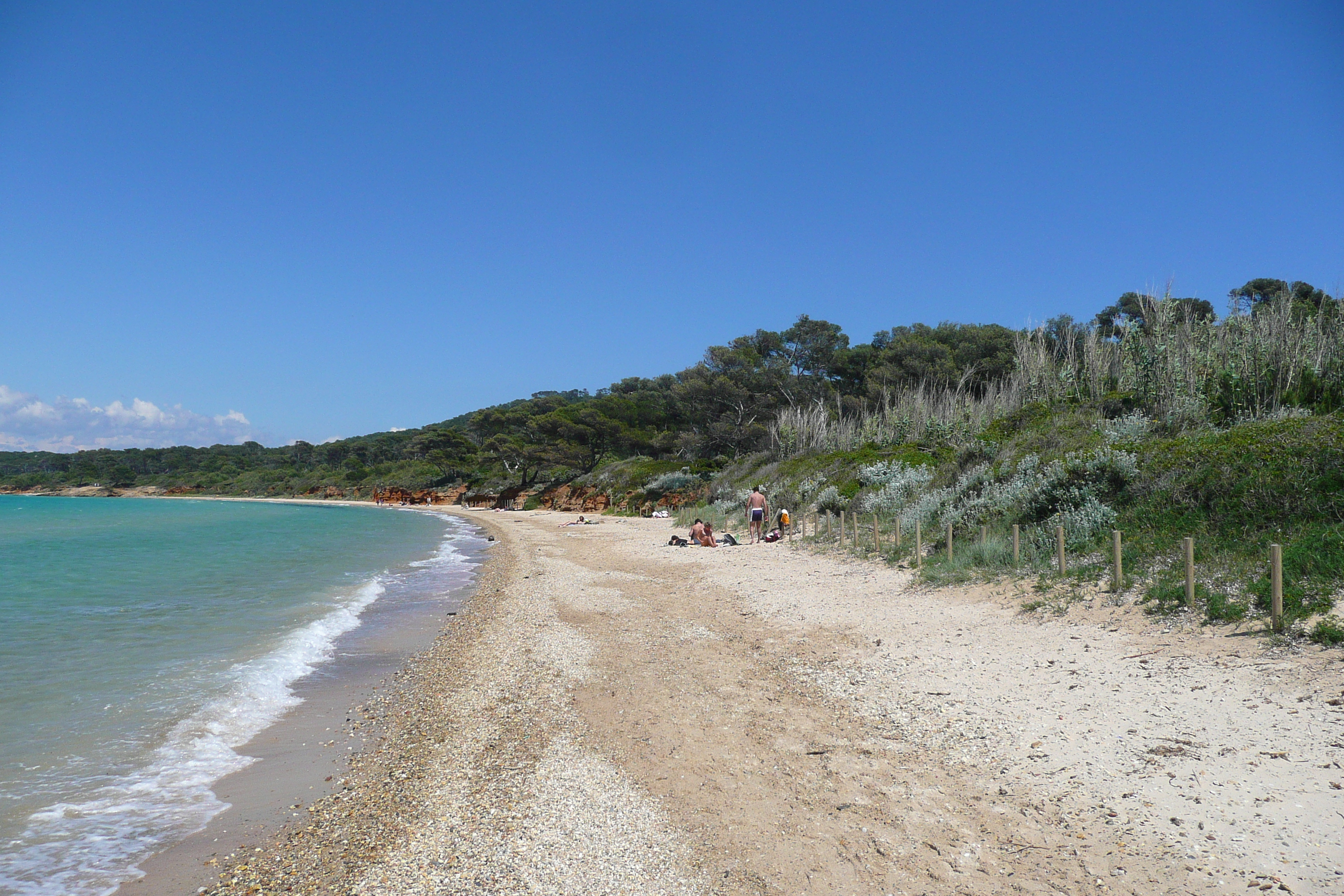 Picture France Porquerolles Island Courtade beach 2008-05 31 - History Courtade beach