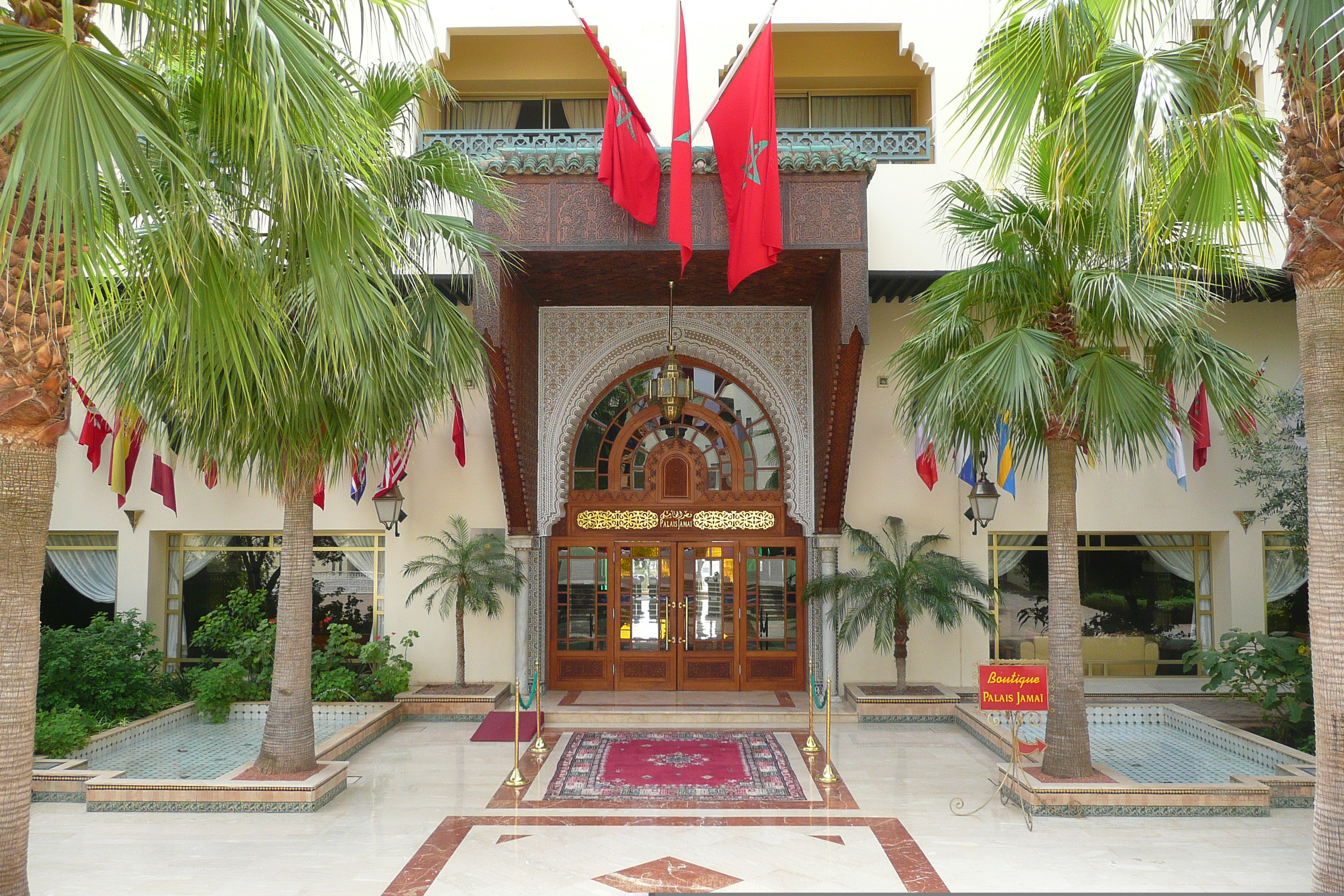 Picture Morocco Fes Palais Jamai Hotel 2008-07 16 - History Palais Jamai Hotel