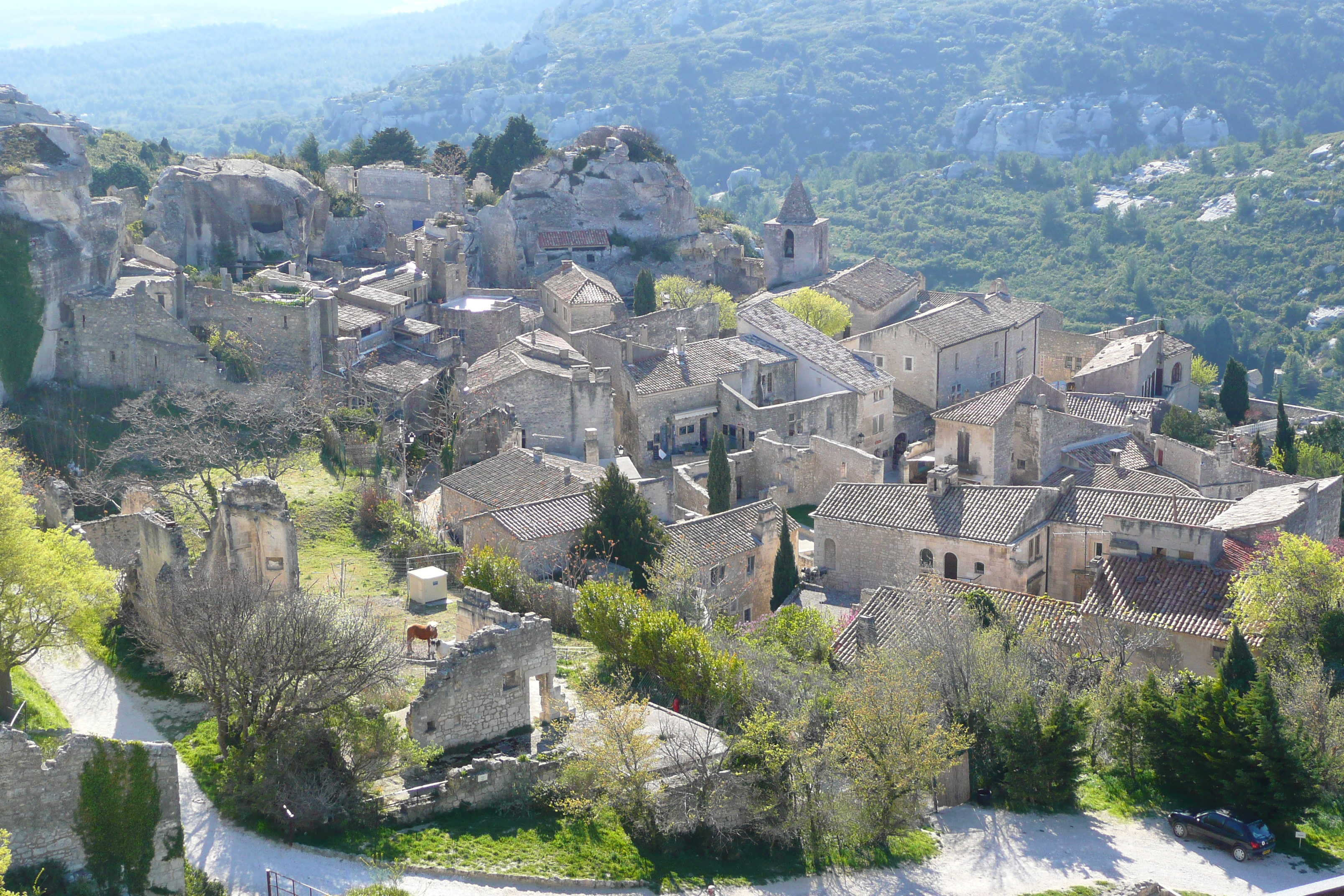 Picture France Baux de Provence Baux de Provence Castle 2008-04 1 - Recreation Baux de Provence Castle