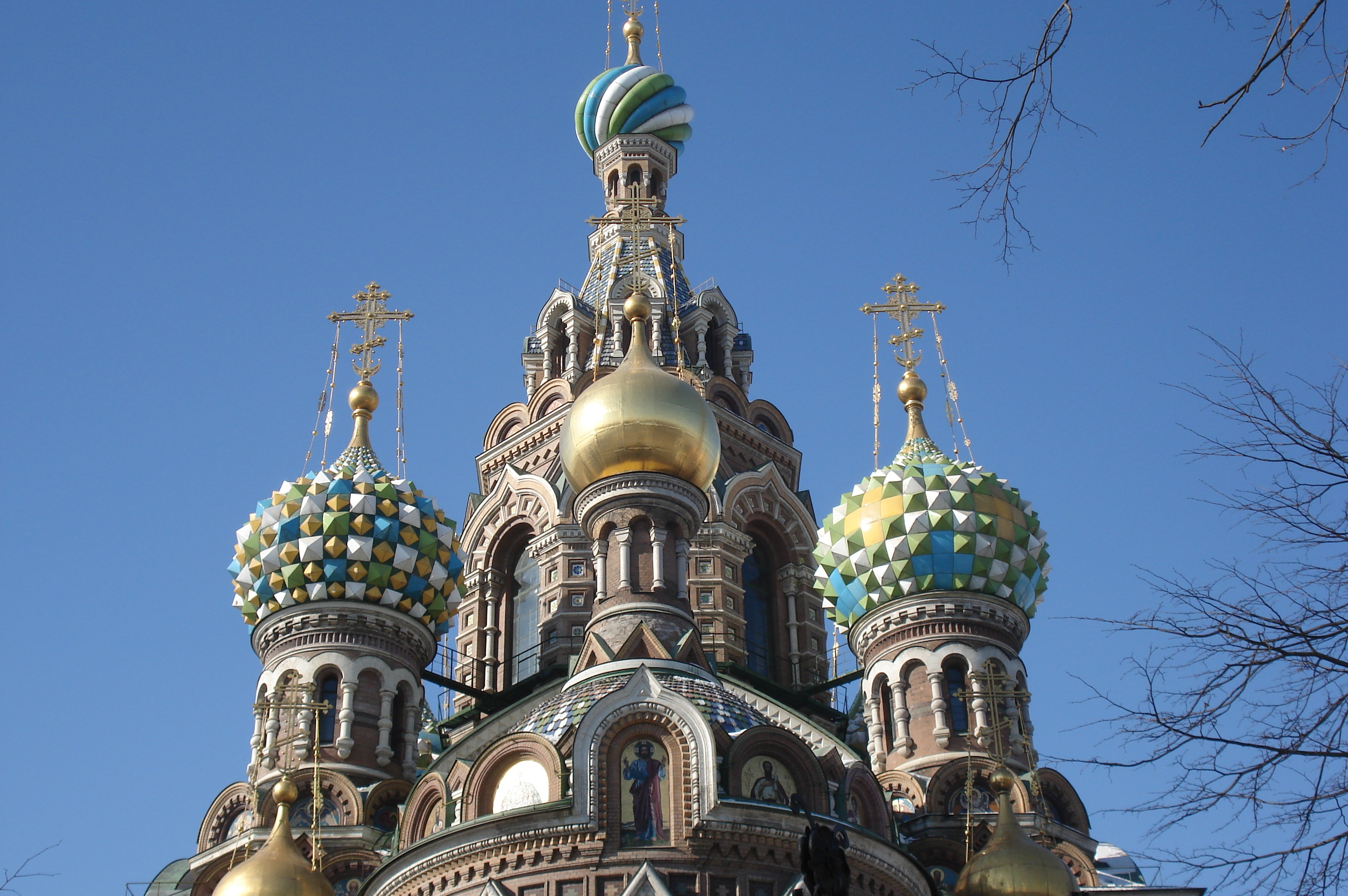 Picture Russia St Petersburg Cathedral of the savior on blood 2006-03 1 - Center Cathedral of the savior on blood