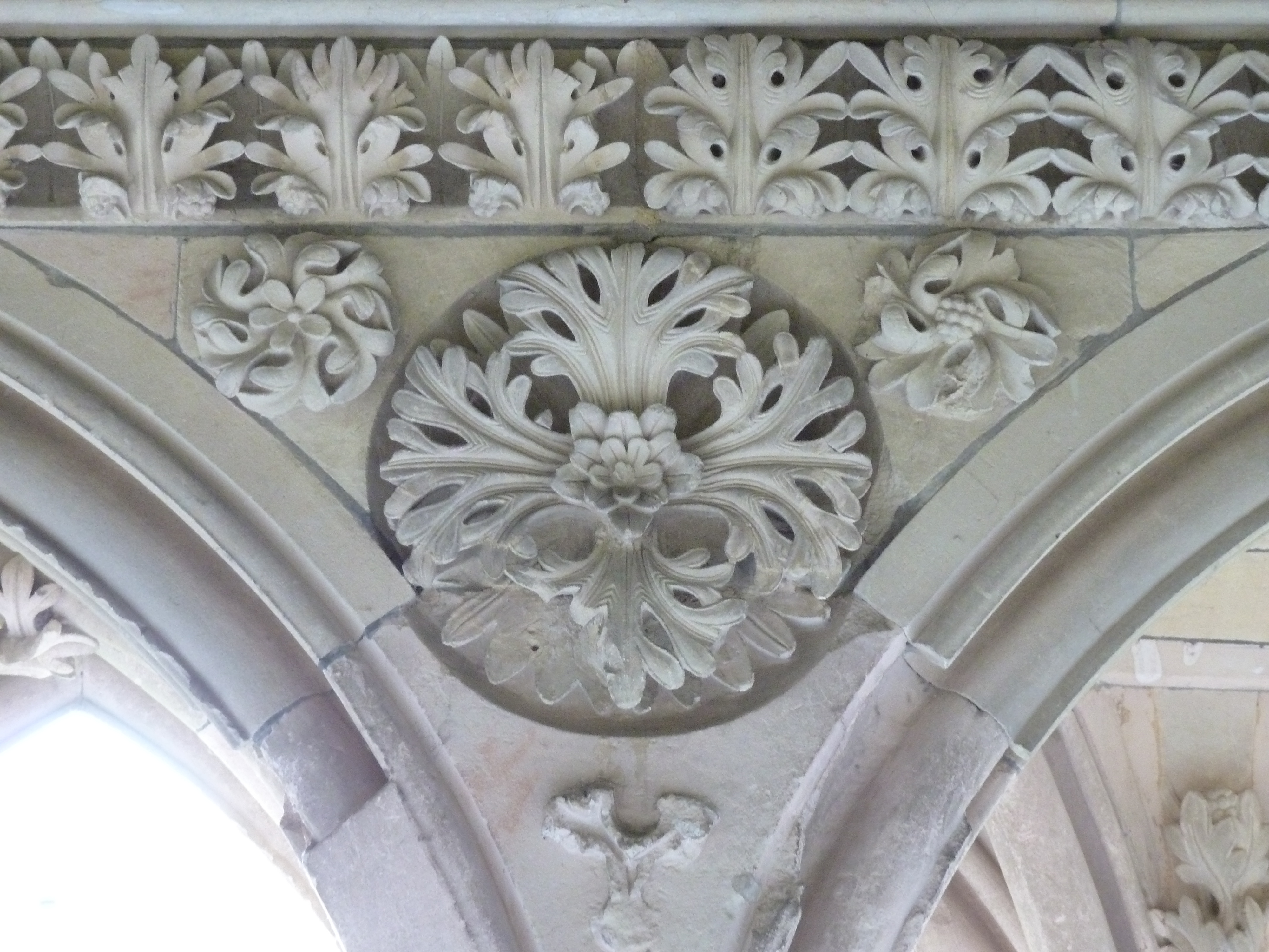 Picture France Mont St Michel Mont St Michel Abbey Cloister 2010-04 87 - History Mont St Michel Abbey Cloister