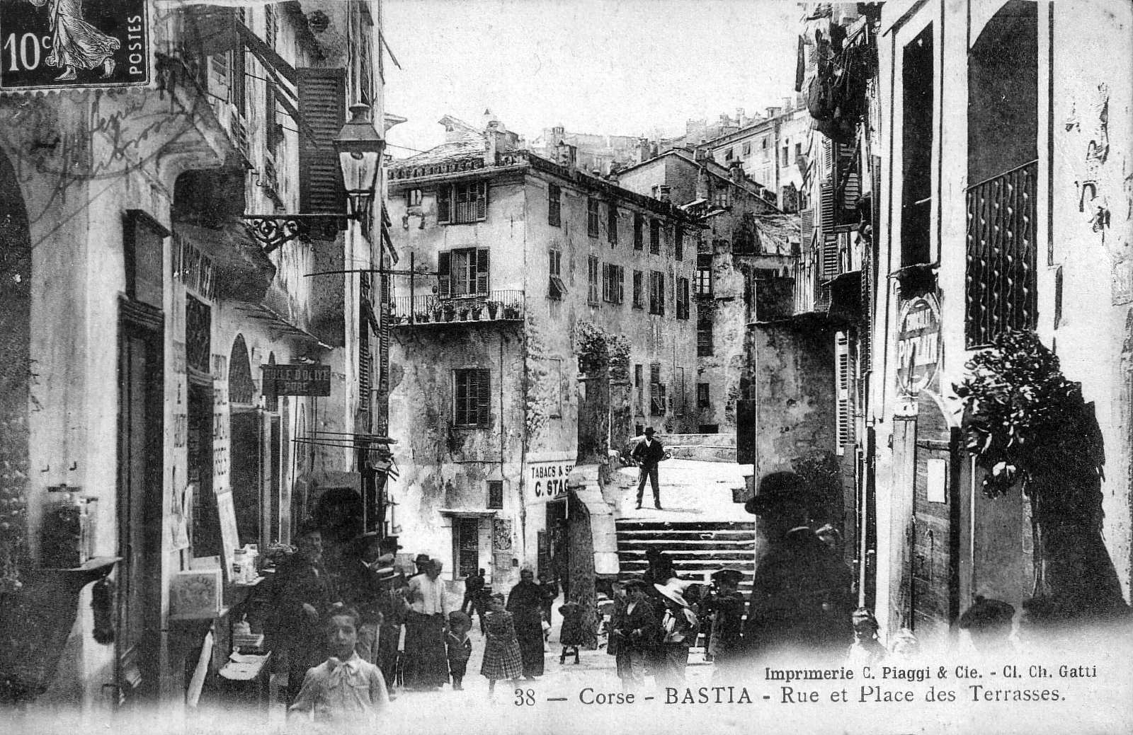 Picture France Corsica Old Postcards bastia 1900-01 29 - Center bastia