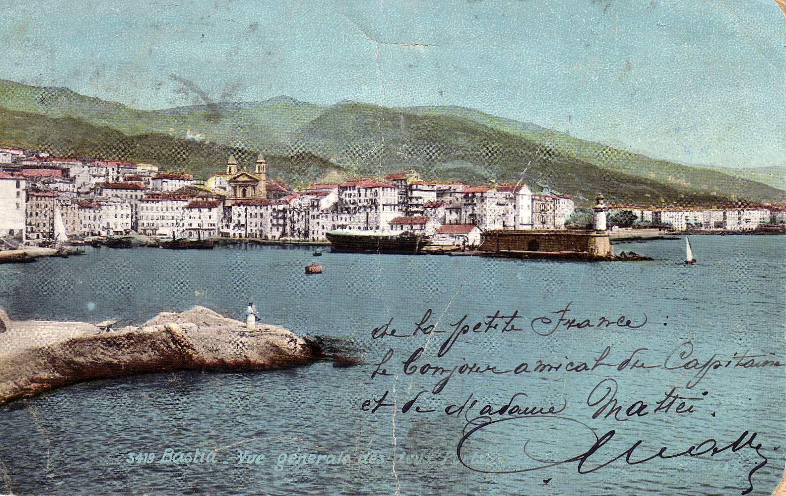 Picture France Corsica Old Postcards bastia 1900-01 12 - Center bastia