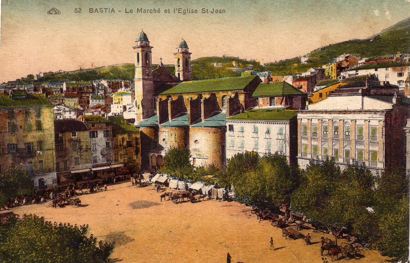 Picture France Corsica Old Postcards bastia 1900-01 181 - Center bastia