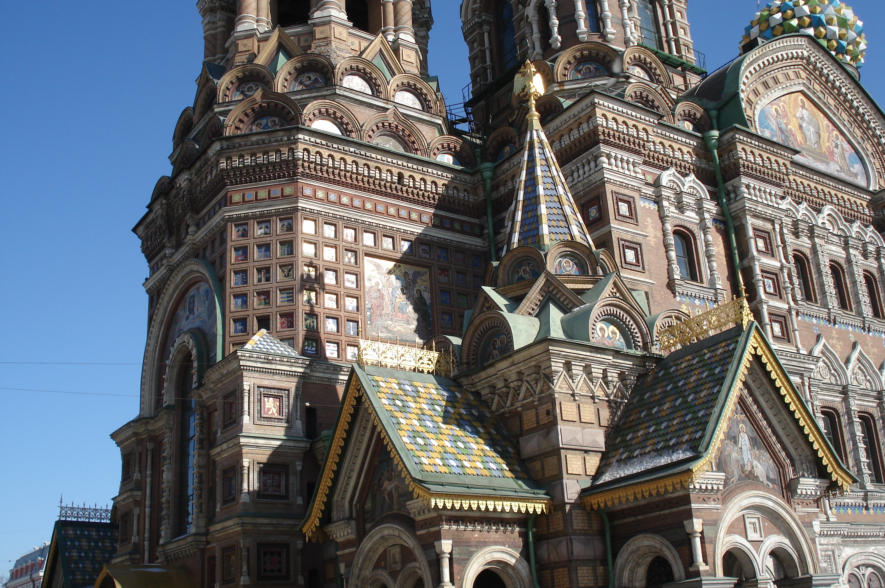 Picture Russia St Petersburg Cathedral of the savior on blood 2006-03 22 - Center Cathedral of the savior on blood