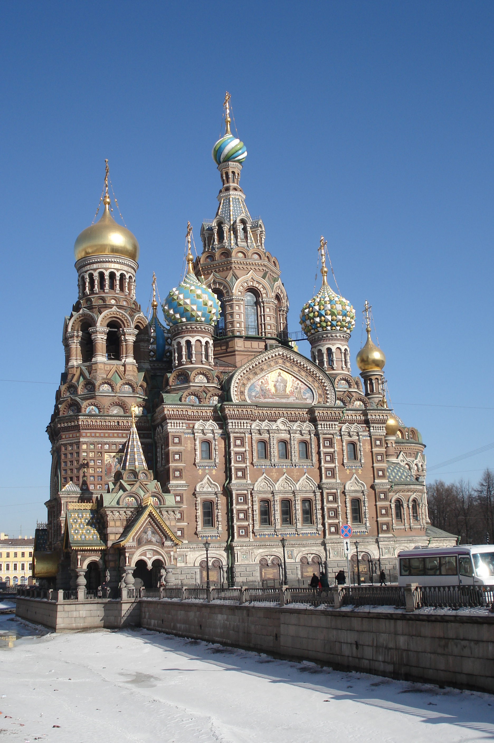 Picture Russia St Petersburg Cathedral of the savior on blood 2006-03 17 - History Cathedral of the savior on blood