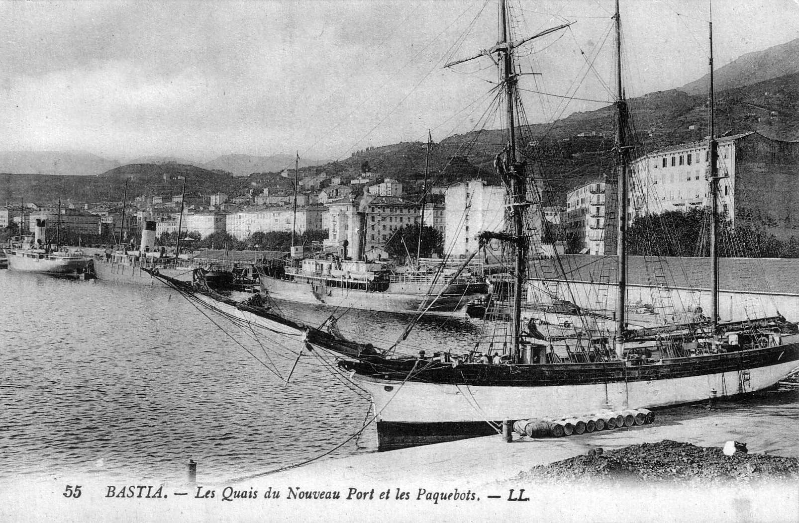 Picture France Corsica Old Postcards bastia 1900-01 58 - Center bastia