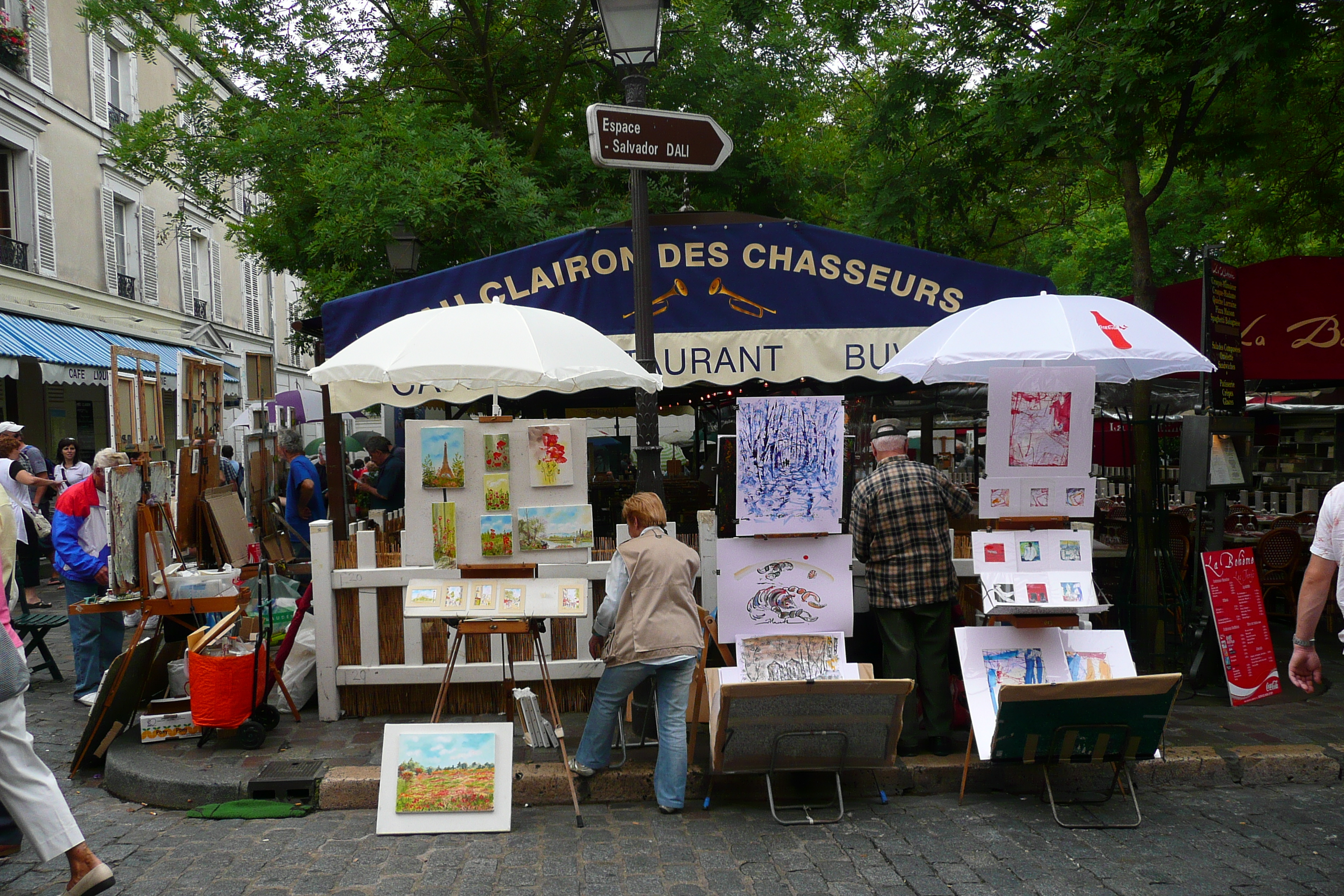 Picture France Paris Place du Tertre 2007-06 26 - Recreation Place du Tertre