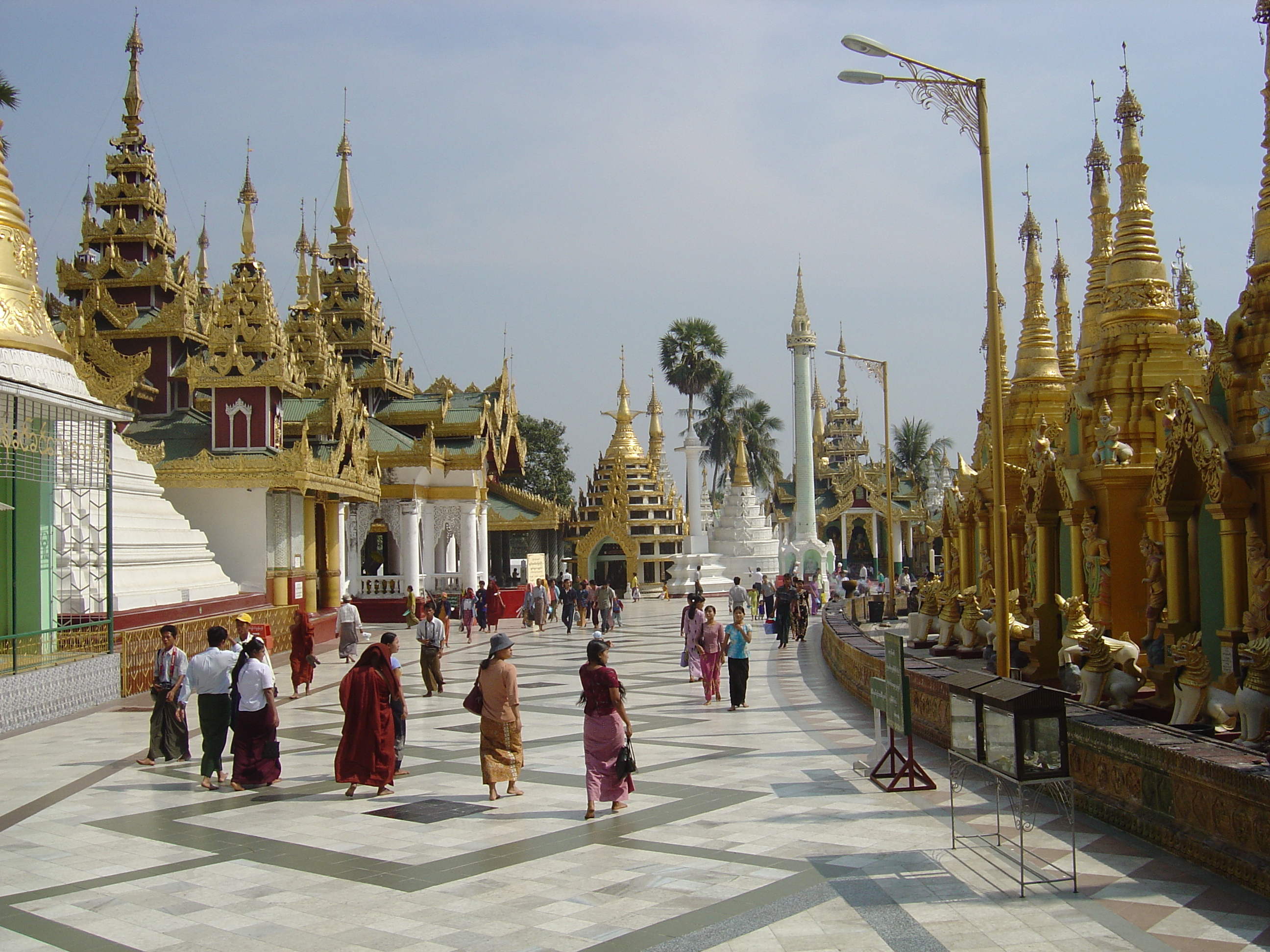 Picture Myanmar Yangon Shwedagon Pagoda 2005-01 49 - History Shwedagon Pagoda