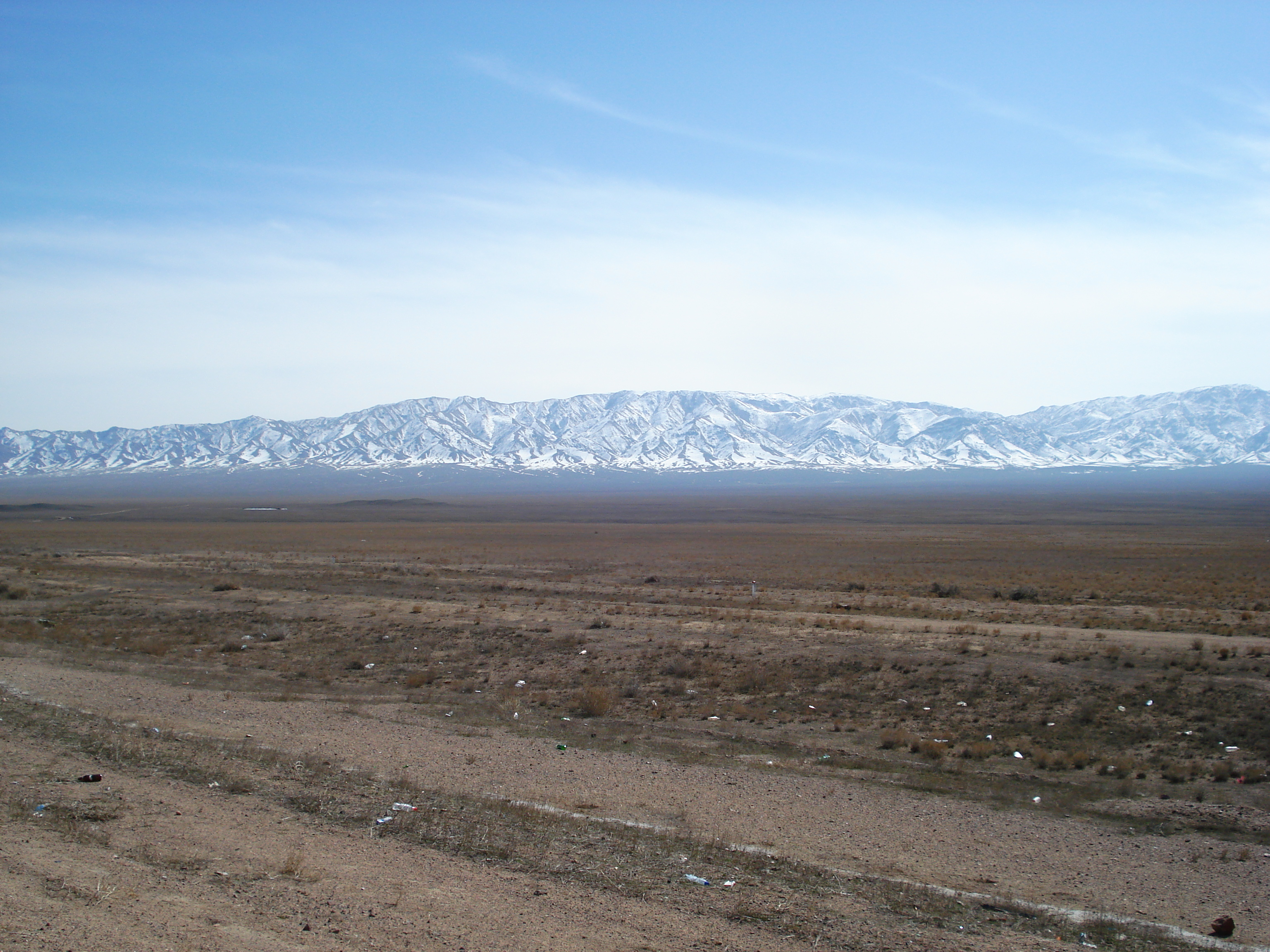 Picture Kazakhstan Almaty to Charyn Canyon road 2007-03 6 - Center Almaty to Charyn Canyon road