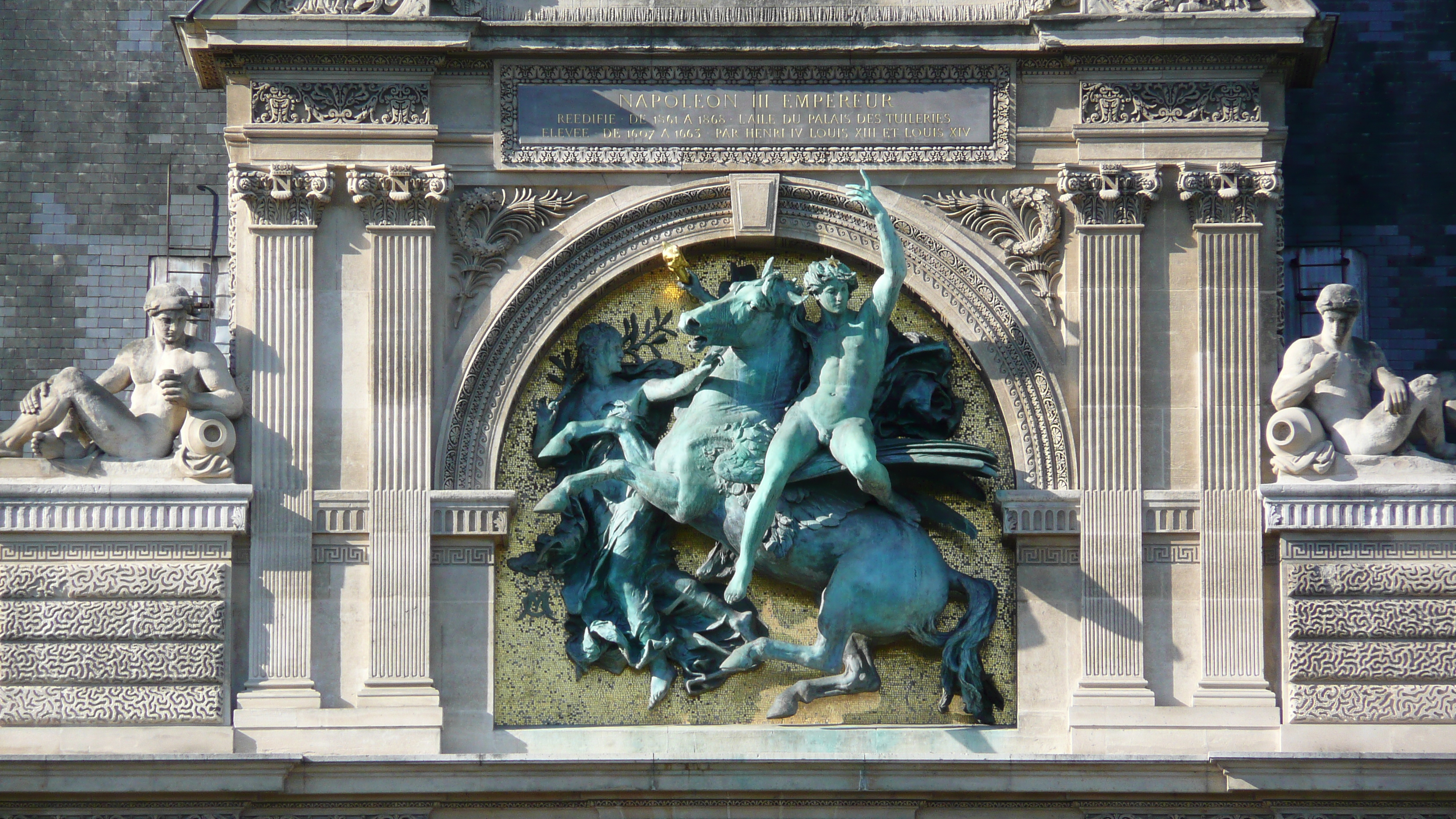 Picture France Paris Louvre Riverside facade of Louvre 2007-07 0 - Tours Riverside facade of Louvre