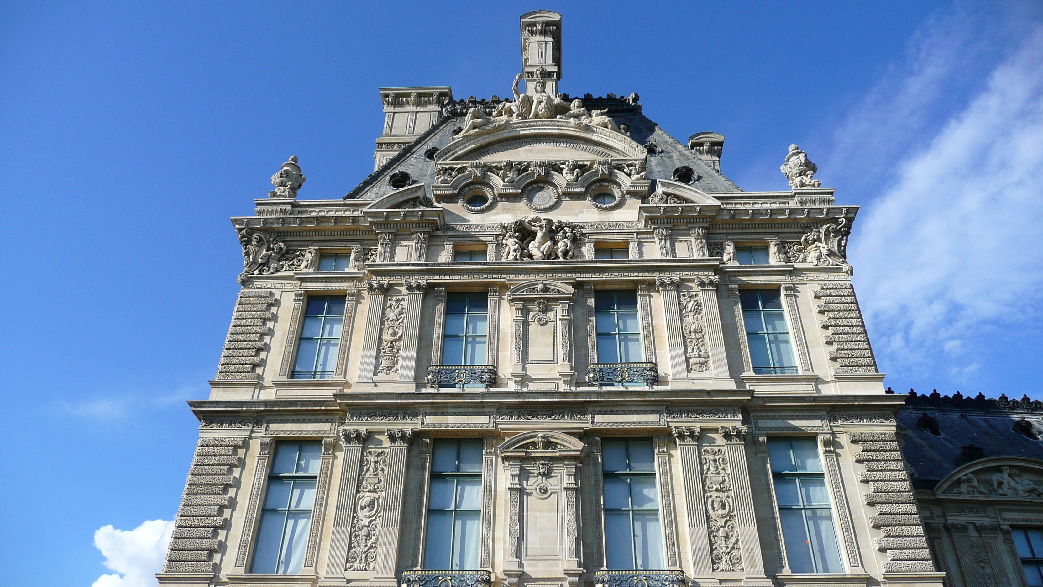 Picture France Paris Louvre Riverside facade of Louvre 2007-07 14 - Journey Riverside facade of Louvre