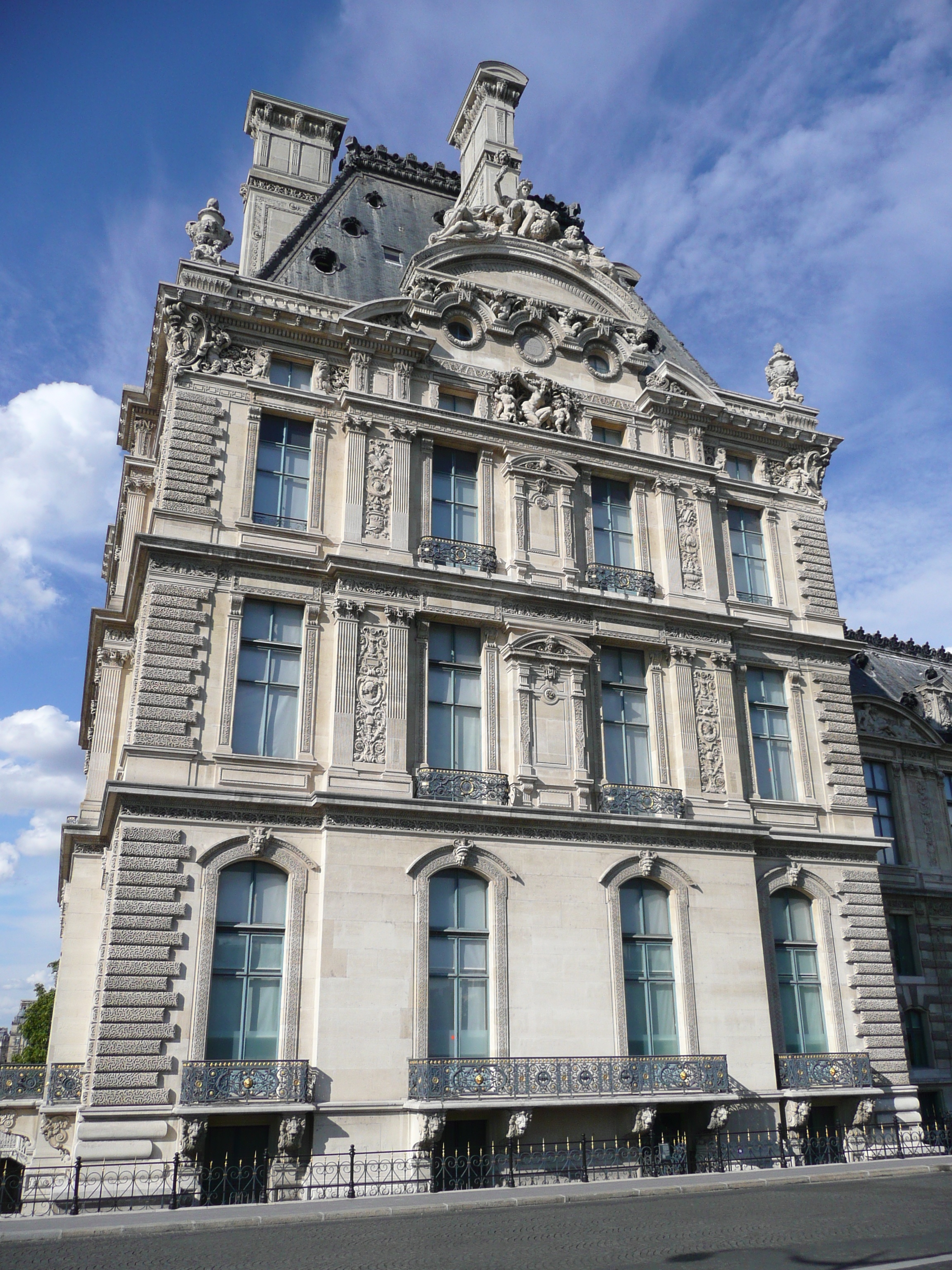 Picture France Paris Louvre Riverside facade of Louvre 2007-07 13 - Around Riverside facade of Louvre