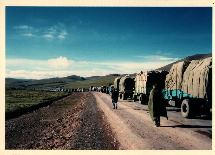 Picture Tibet Road Golmut to Lhasa 1994-07 11 - Center Road Golmut to Lhasa