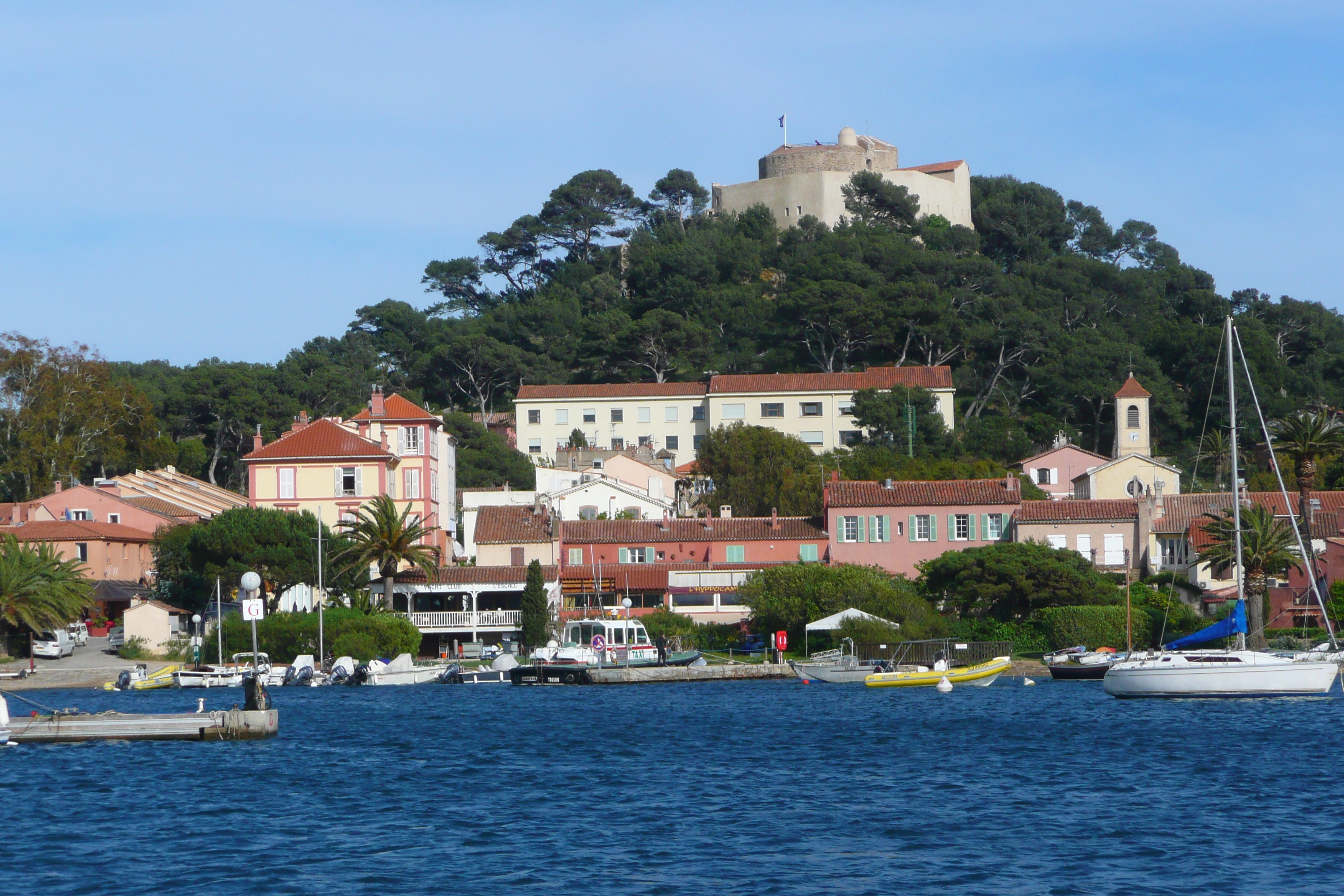 Picture France Porquerolles Island Porquerolles harbour 2008-05 19 - Center Porquerolles harbour