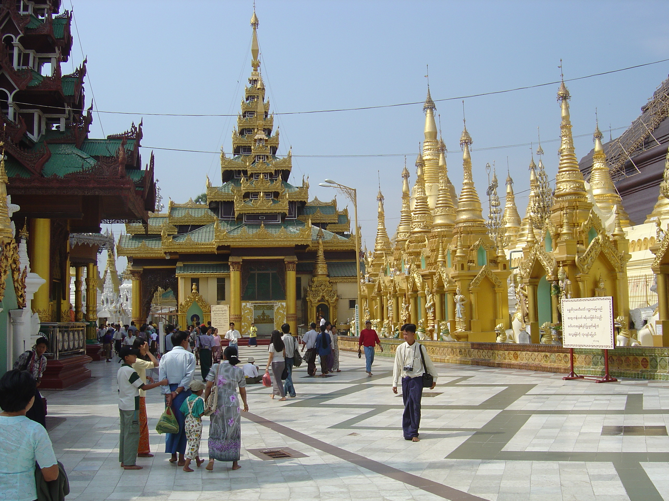 Picture Myanmar Yangon Shwedagon Pagoda 2005-01 24 - History Shwedagon Pagoda