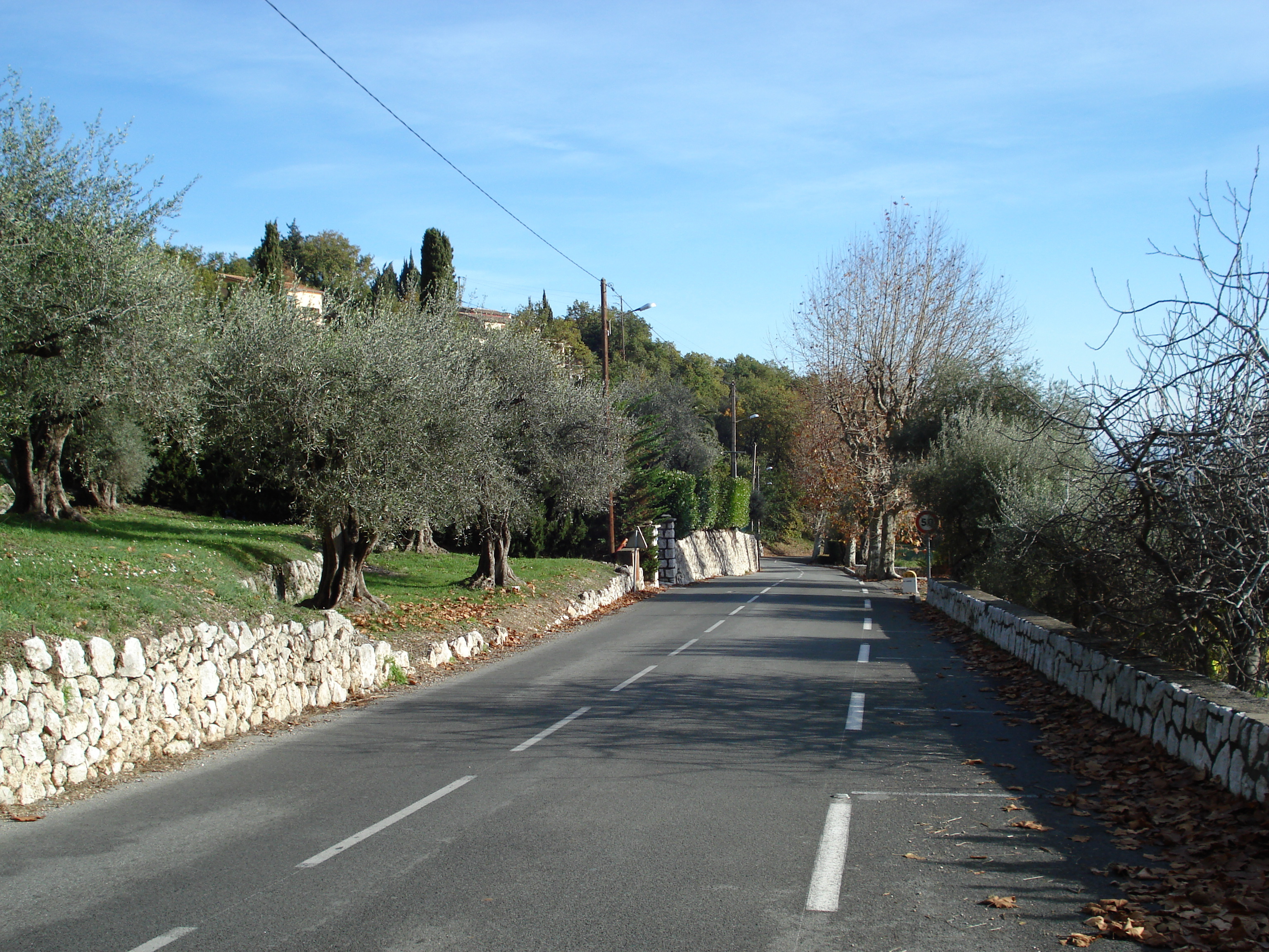 Picture France French Riviera Vence to St. Jeannet Road 2006-12 14 - Center Vence to St. Jeannet Road