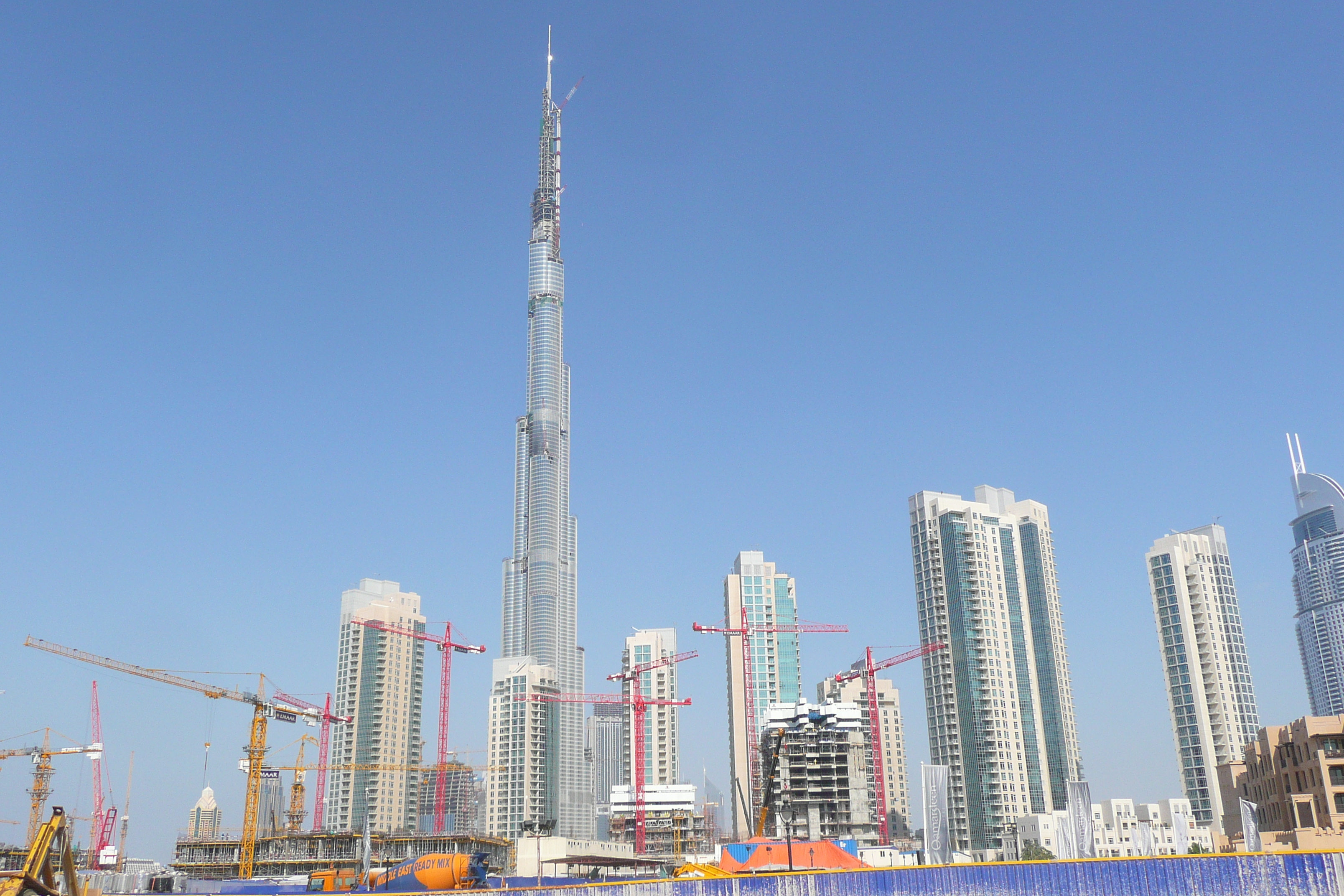 Picture United Arab Emirates Dubai Burj Dubai 2009-01 18 - History Burj Dubai