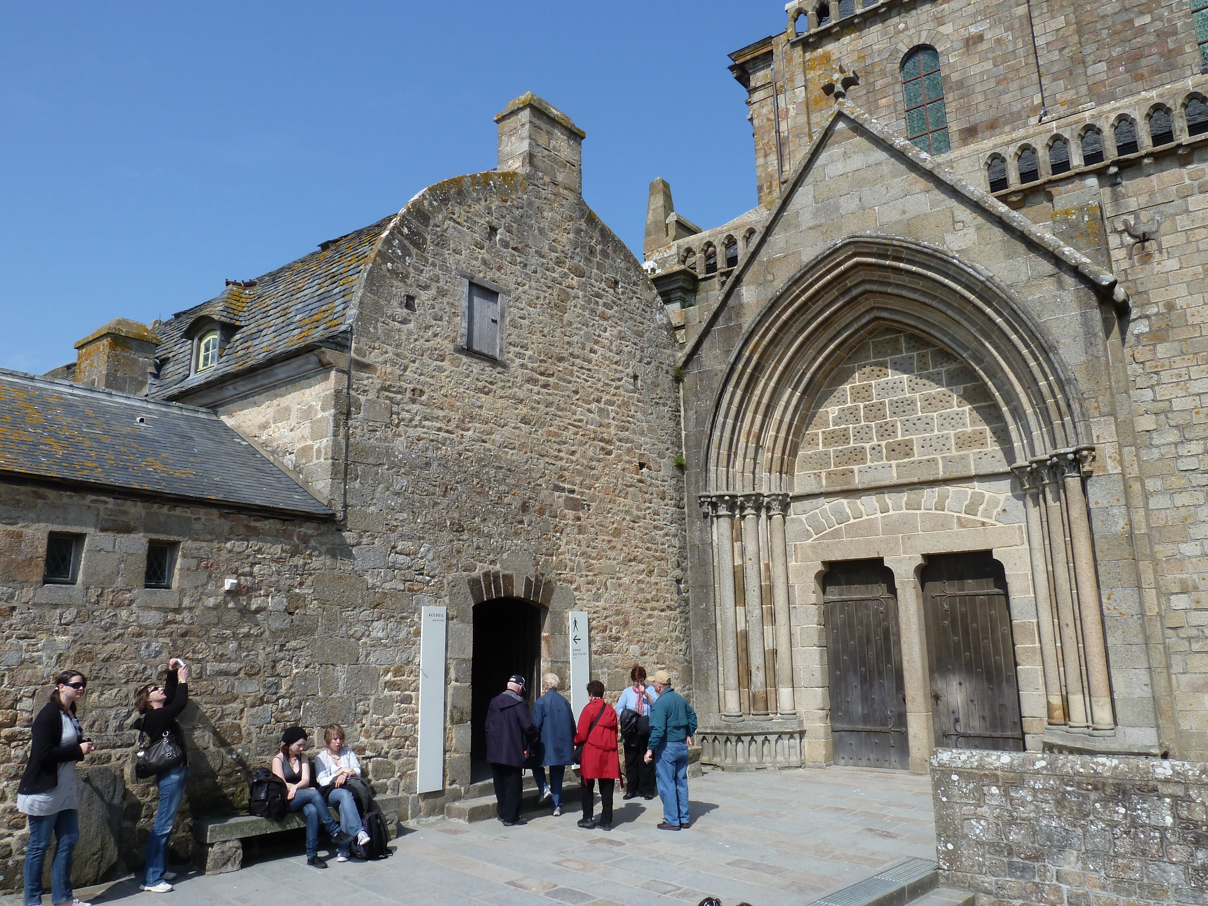 Picture France Mont St Michel Mont St Michel Abbey 2010-04 73 - Tours Mont St Michel Abbey