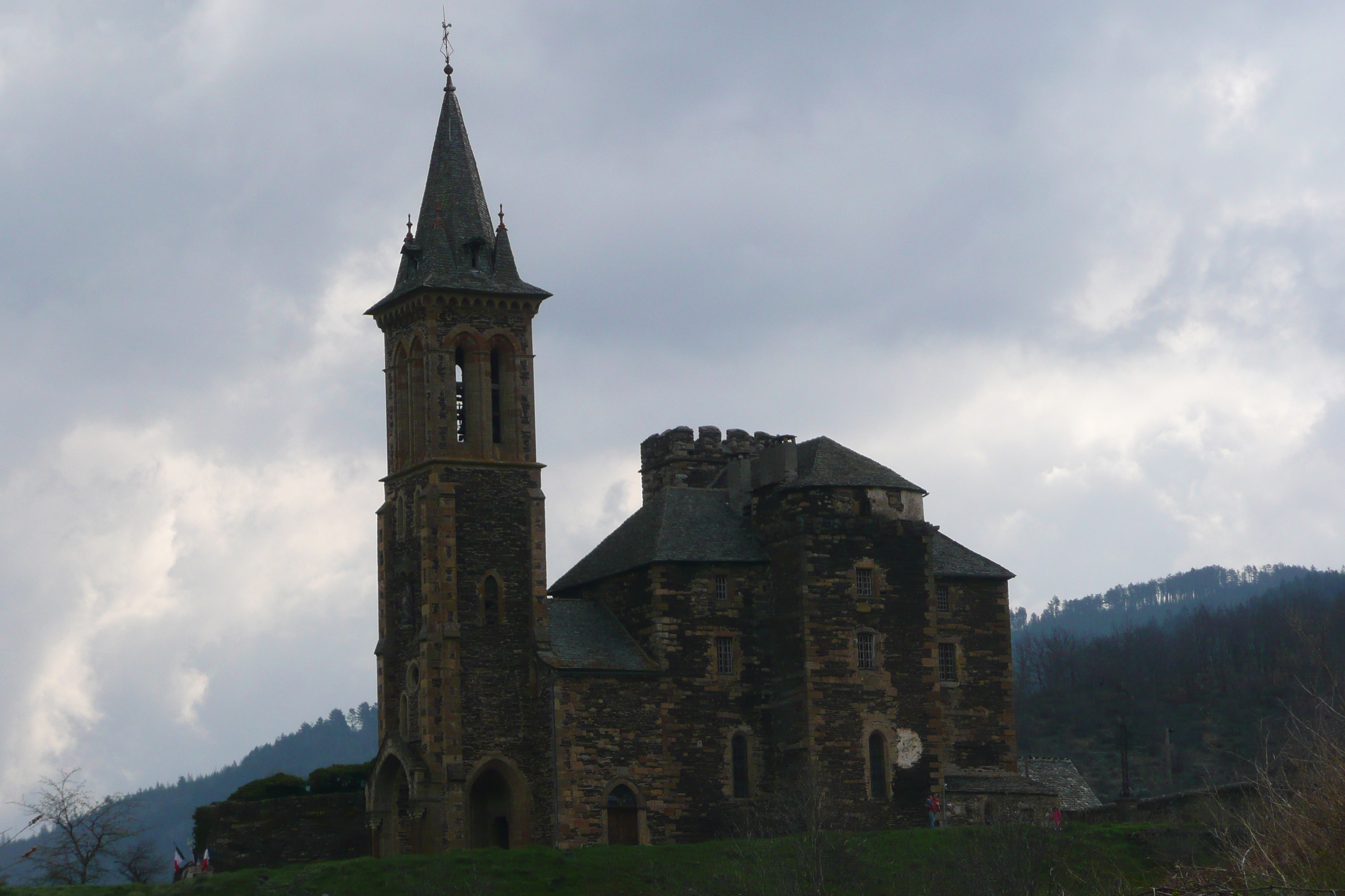 Picture France Cevennes Mountains Cocures to Florac road 2008-04 12 - Journey Cocures to Florac road