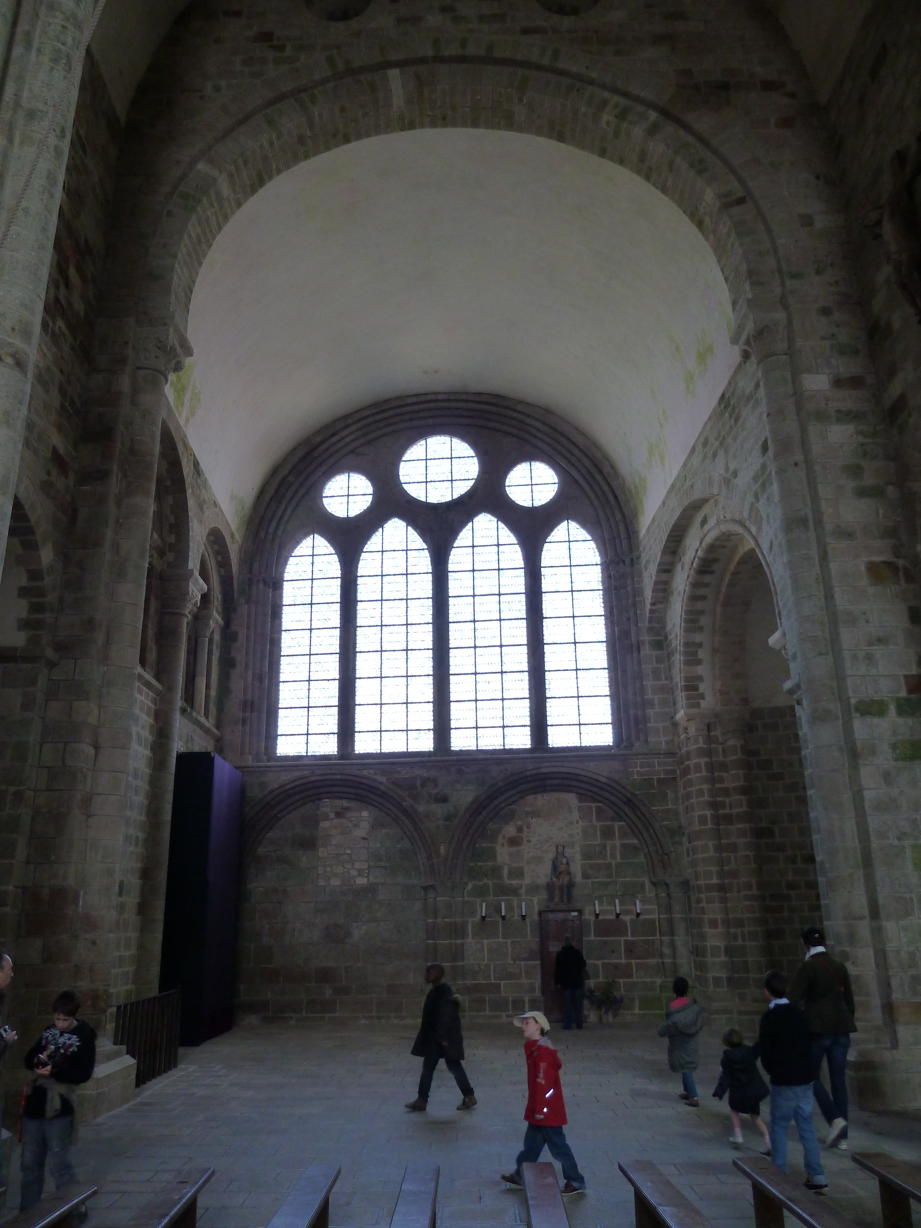 Picture France Mont St Michel Mont St Michel Abbey 2010-04 65 - Center Mont St Michel Abbey