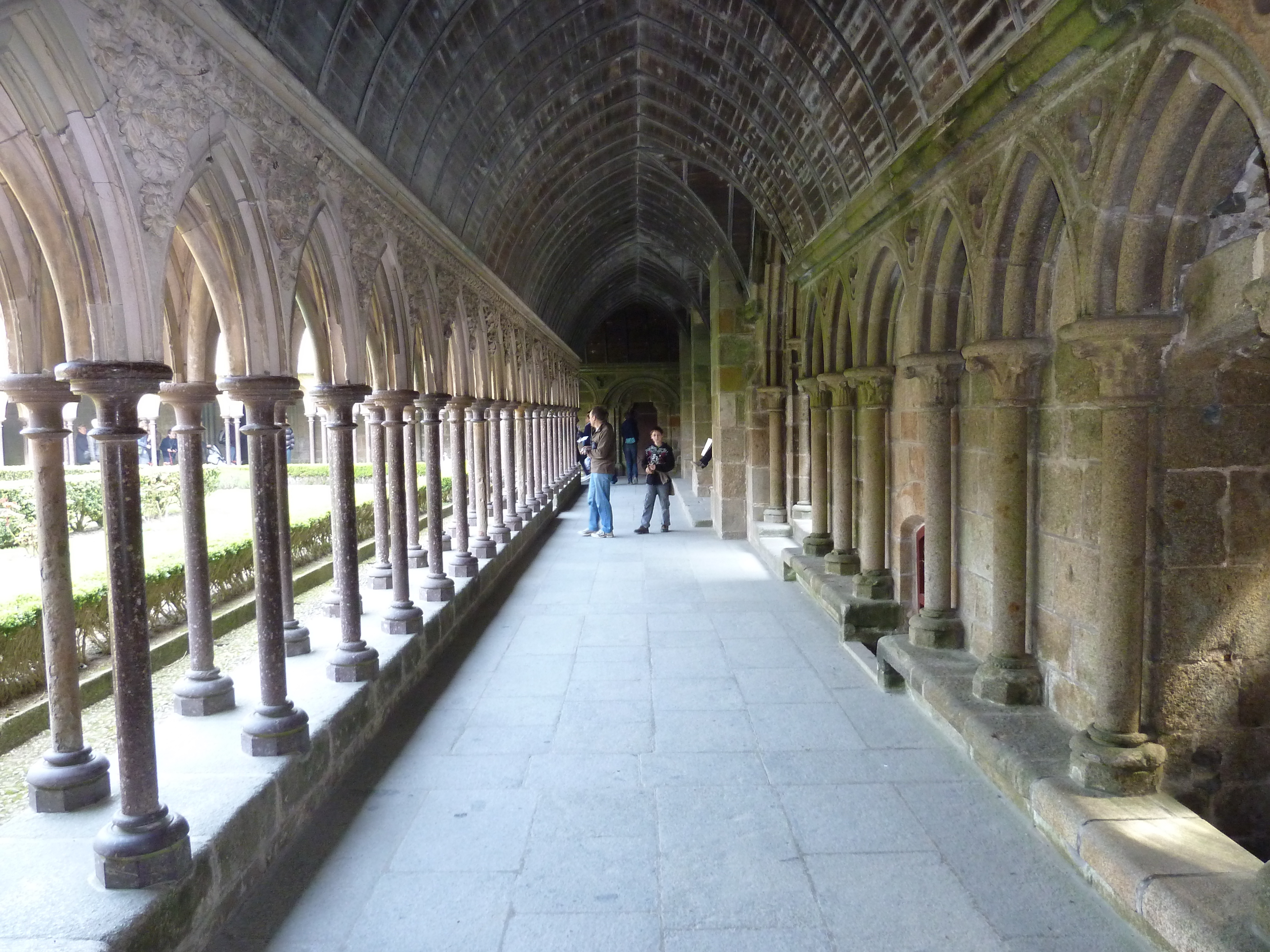 Picture France Mont St Michel Mont St Michel Abbey Cloister 2010-04 69 - Tours Mont St Michel Abbey Cloister