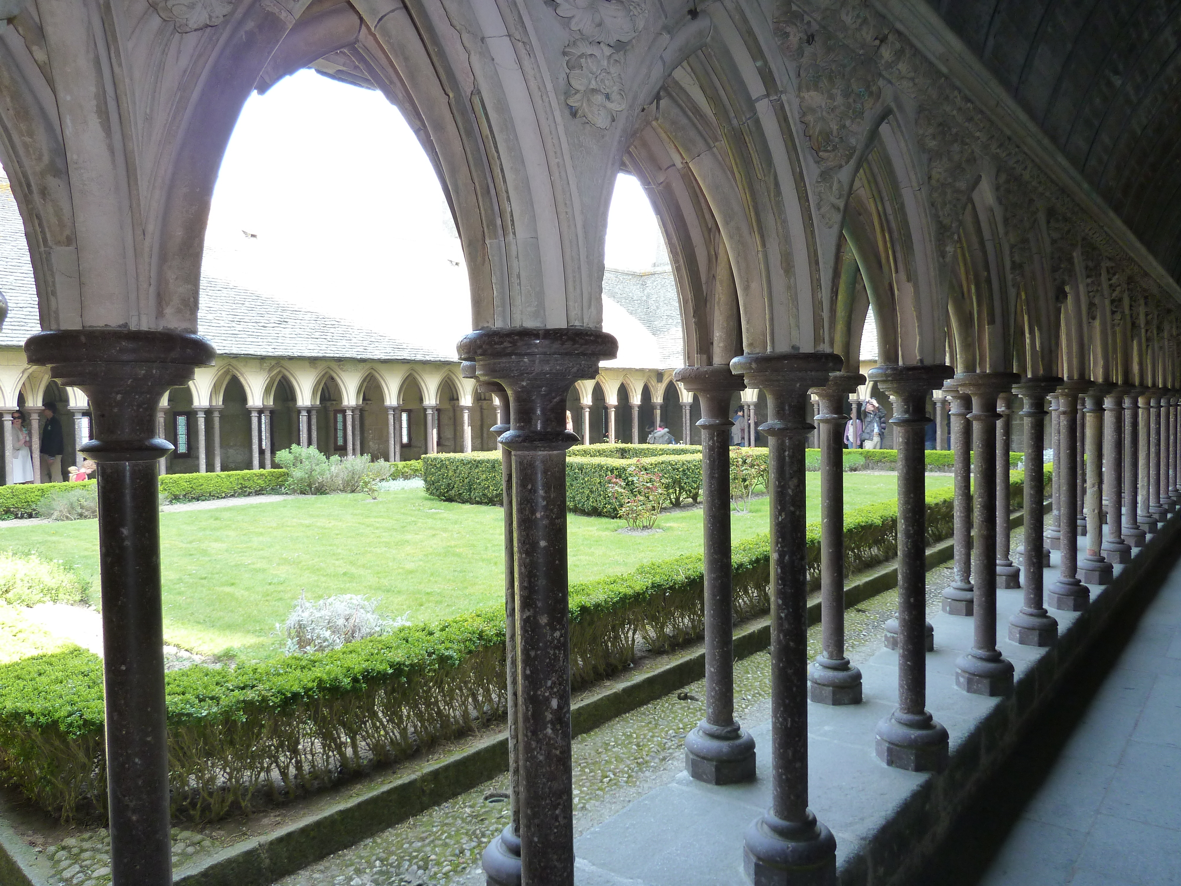 Picture France Mont St Michel Mont St Michel Abbey Cloister 2010-04 17 - Journey Mont St Michel Abbey Cloister