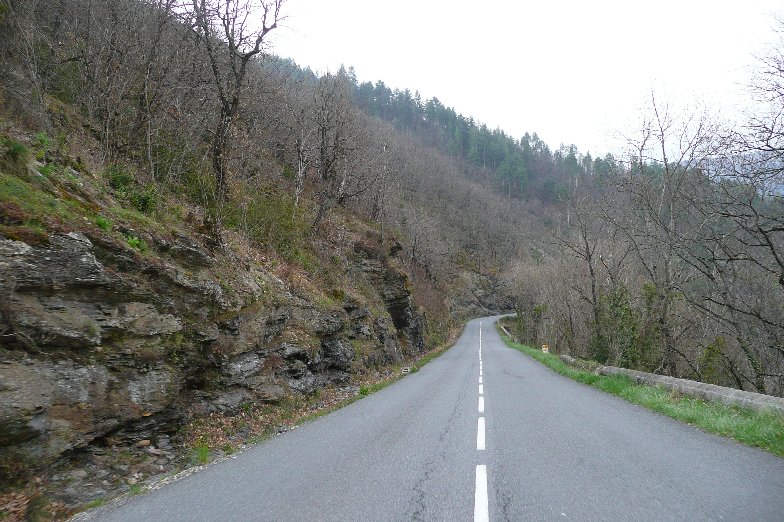 Picture France Cevennes Mountains Cocures to Florac road 2008-04 28 - History Cocures to Florac road