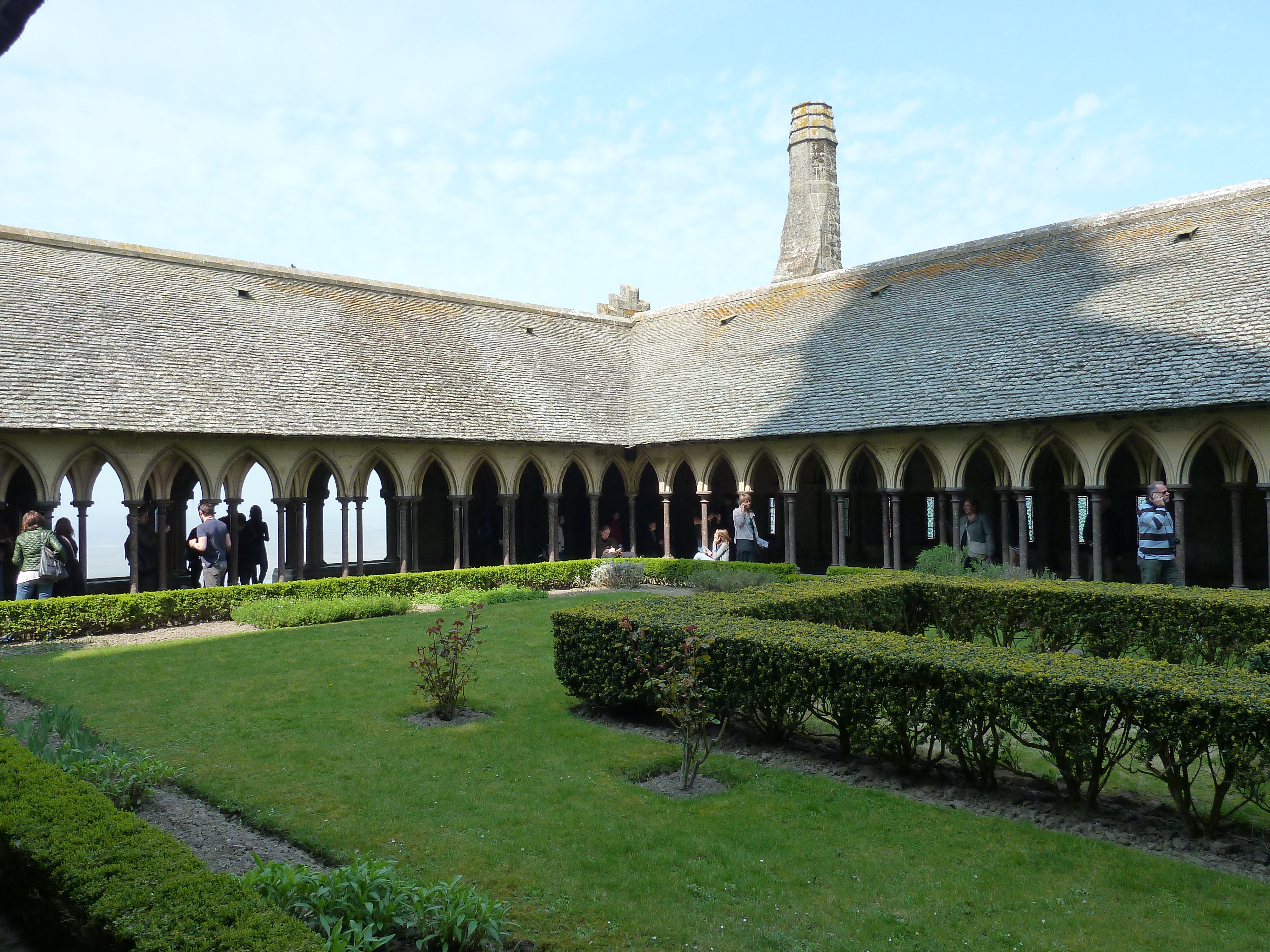 Picture France Mont St Michel Mont St Michel Abbey Cloister 2010-04 59 - Around Mont St Michel Abbey Cloister