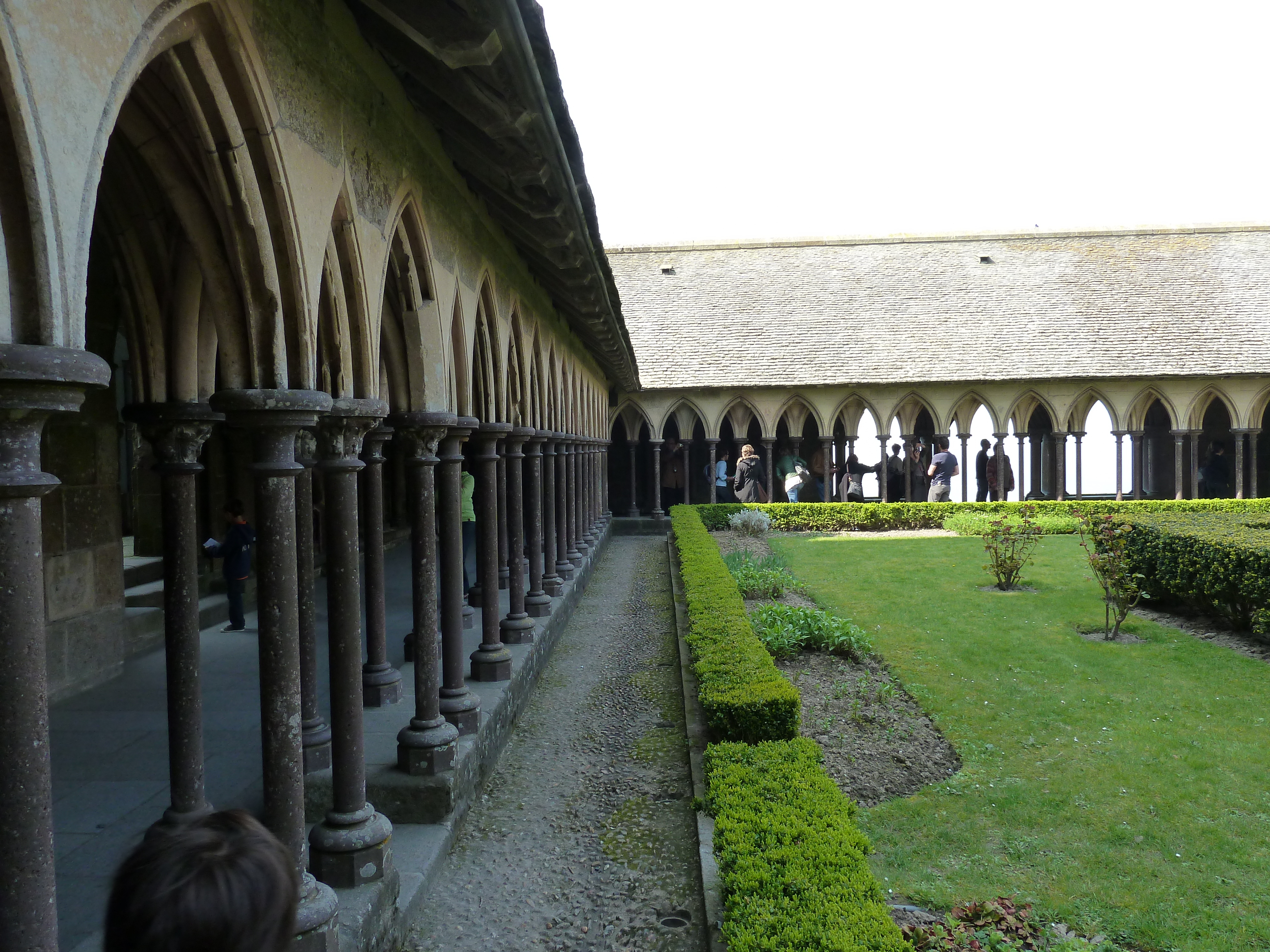 Picture France Mont St Michel Mont St Michel Abbey Cloister 2010-04 71 - Tours Mont St Michel Abbey Cloister