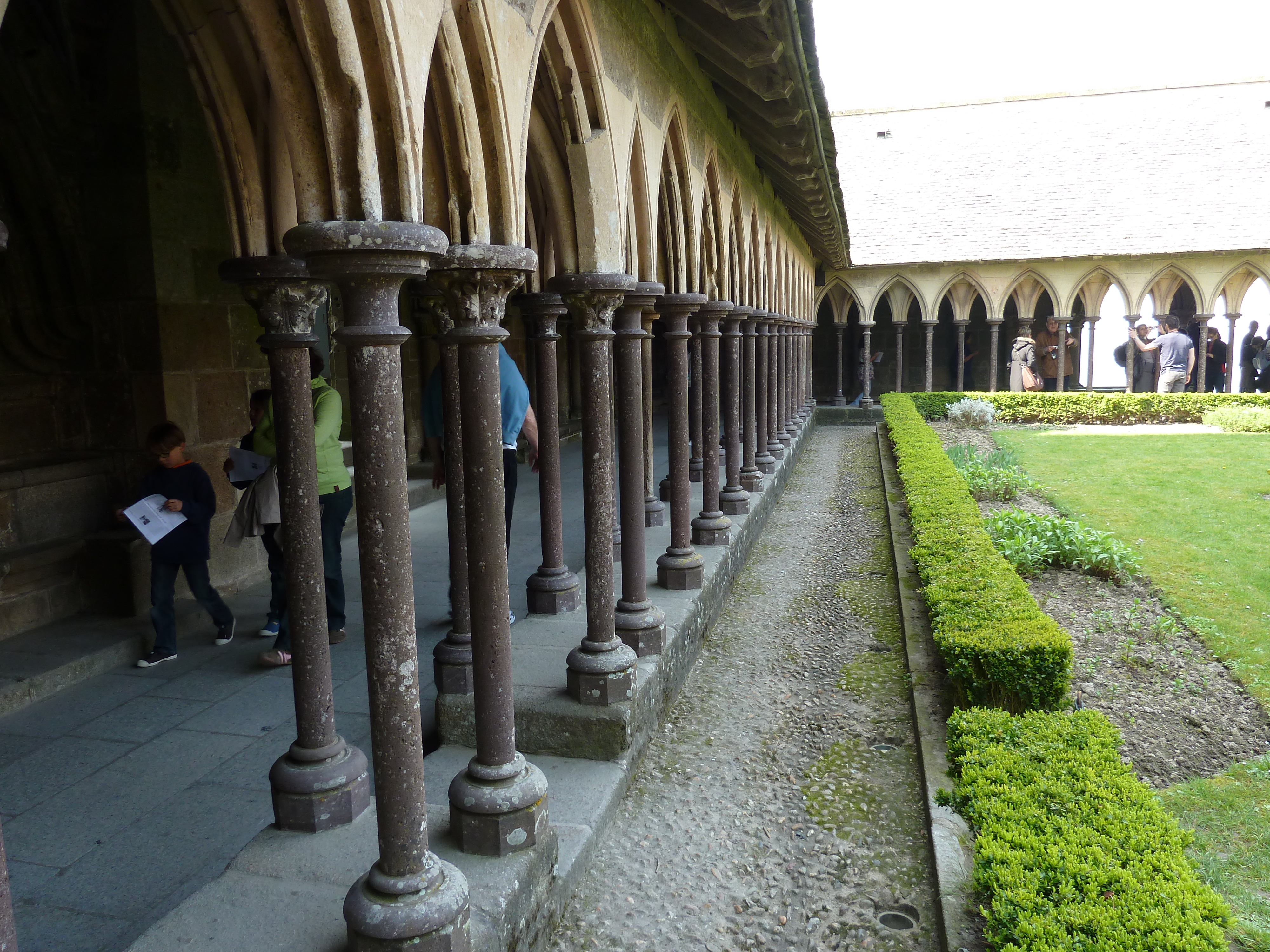 Picture France Mont St Michel Mont St Michel Abbey Cloister 2010-04 61 - Journey Mont St Michel Abbey Cloister