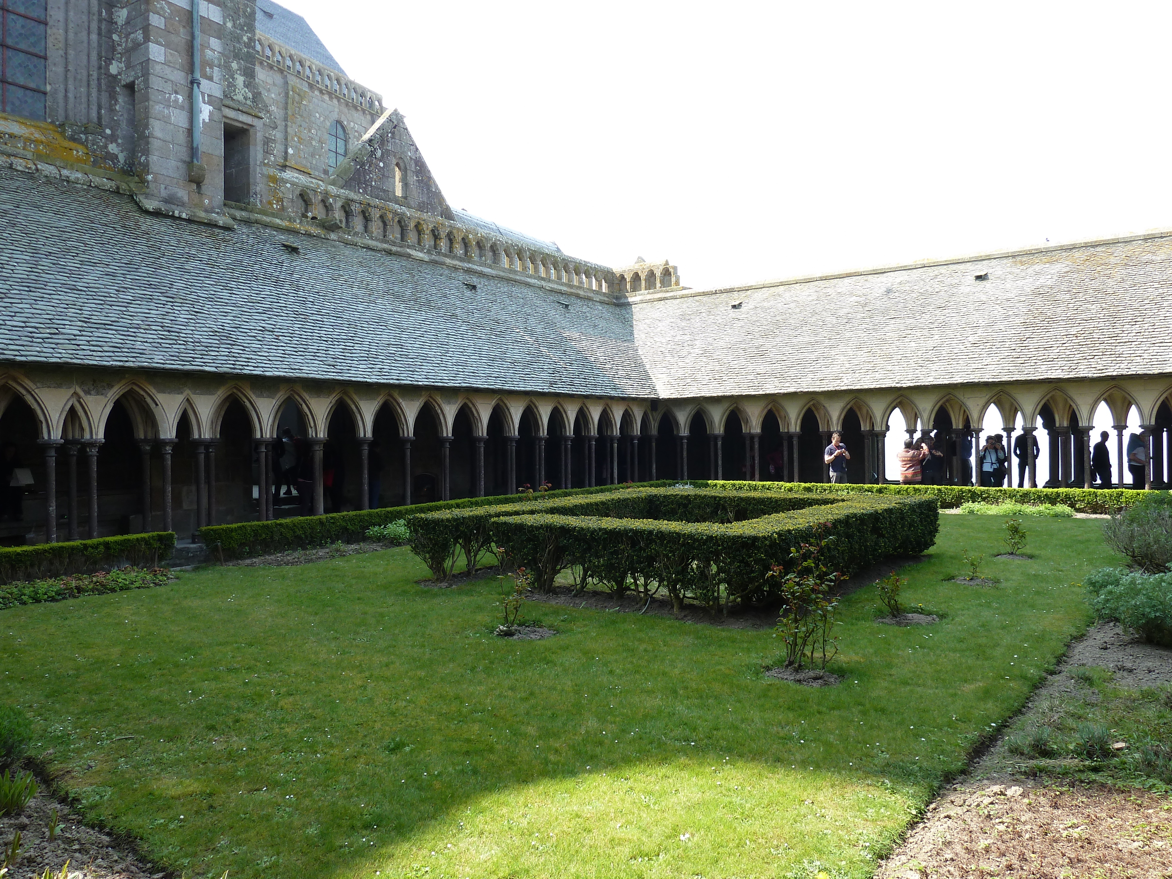 Picture France Mont St Michel Mont St Michel Abbey Cloister 2010-04 72 - Tours Mont St Michel Abbey Cloister