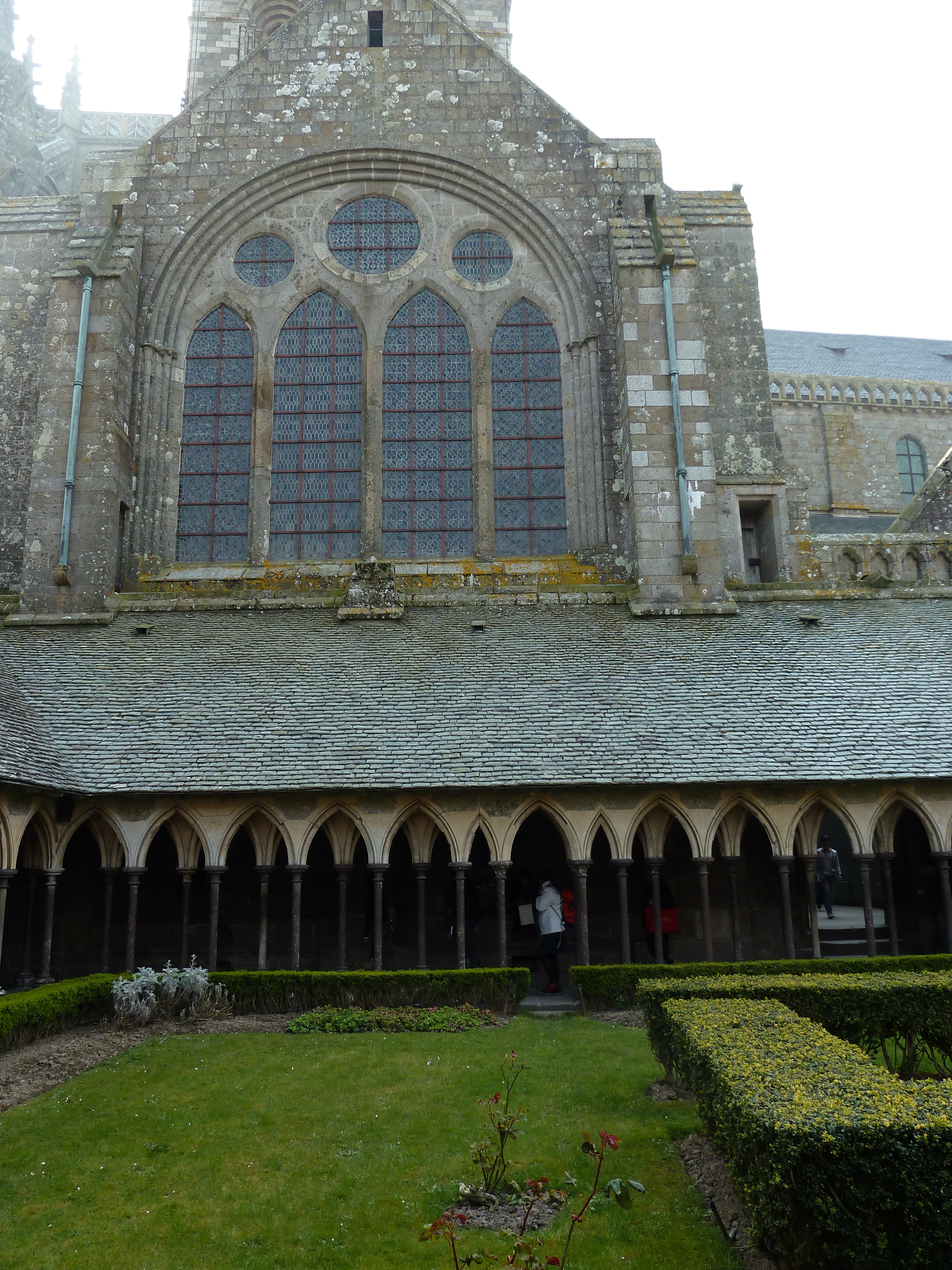 Picture France Mont St Michel Mont St Michel Abbey Cloister 2010-04 82 - History Mont St Michel Abbey Cloister