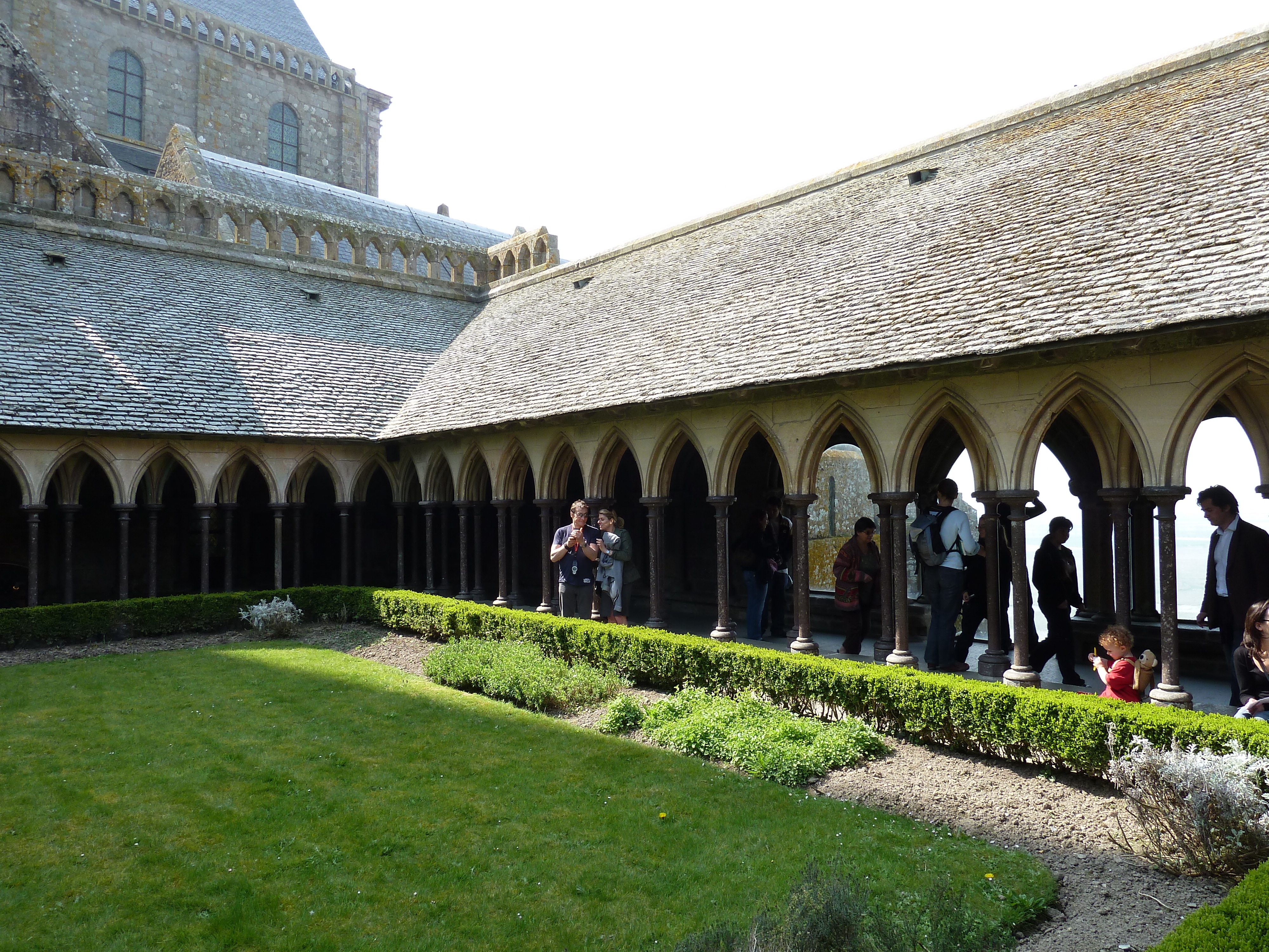 Picture France Mont St Michel Mont St Michel Abbey Cloister 2010-04 7 - Recreation Mont St Michel Abbey Cloister