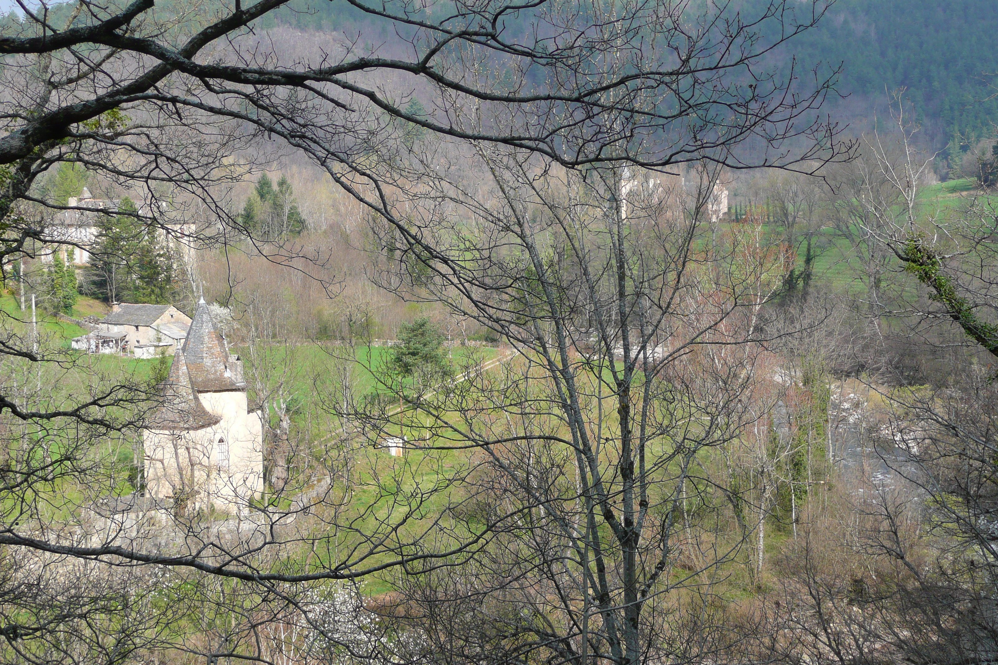 Picture France Cevennes Mountains Cocures to Florac road 2008-04 31 - Around Cocures to Florac road