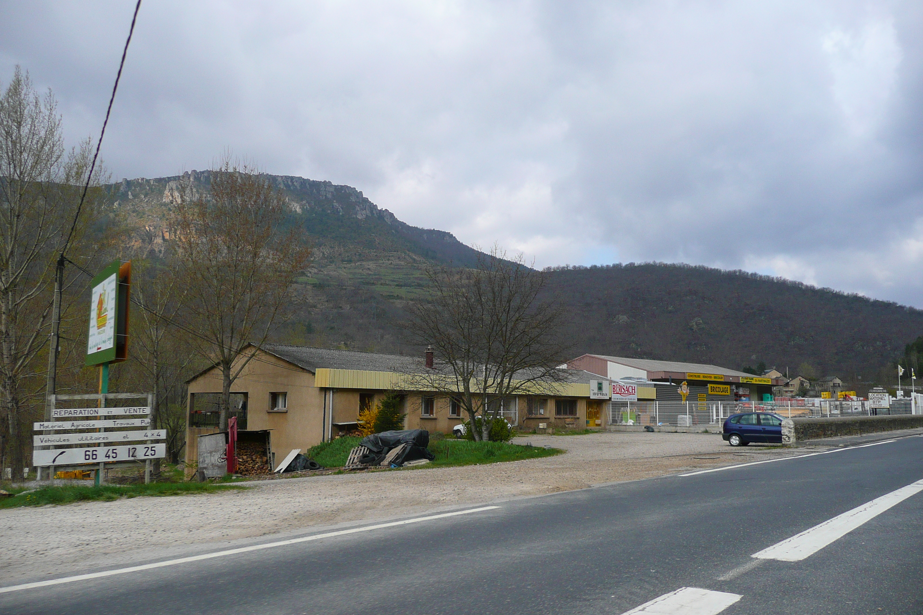 Picture France Cevennes Mountains Cocures to Florac road 2008-04 6 - Center Cocures to Florac road