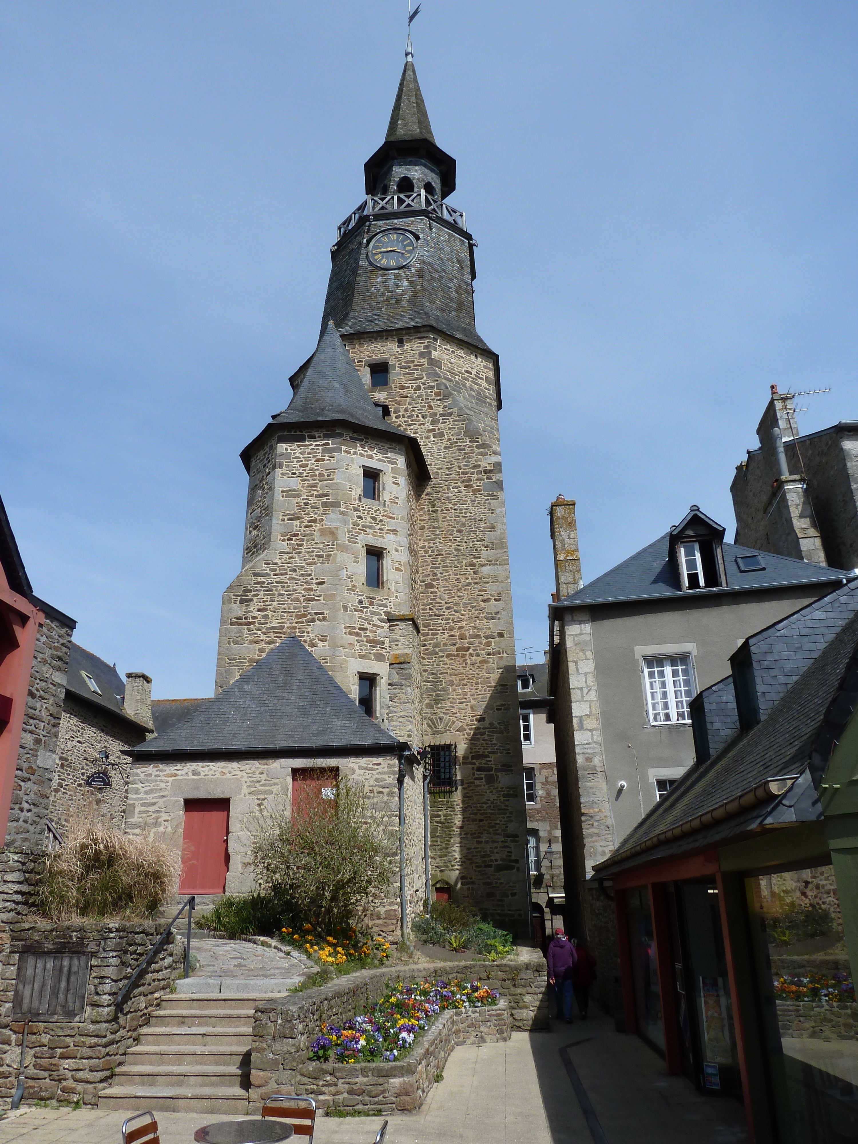 Picture France Dinan Dinan clock tower 2010-04 28 - Around Dinan clock tower