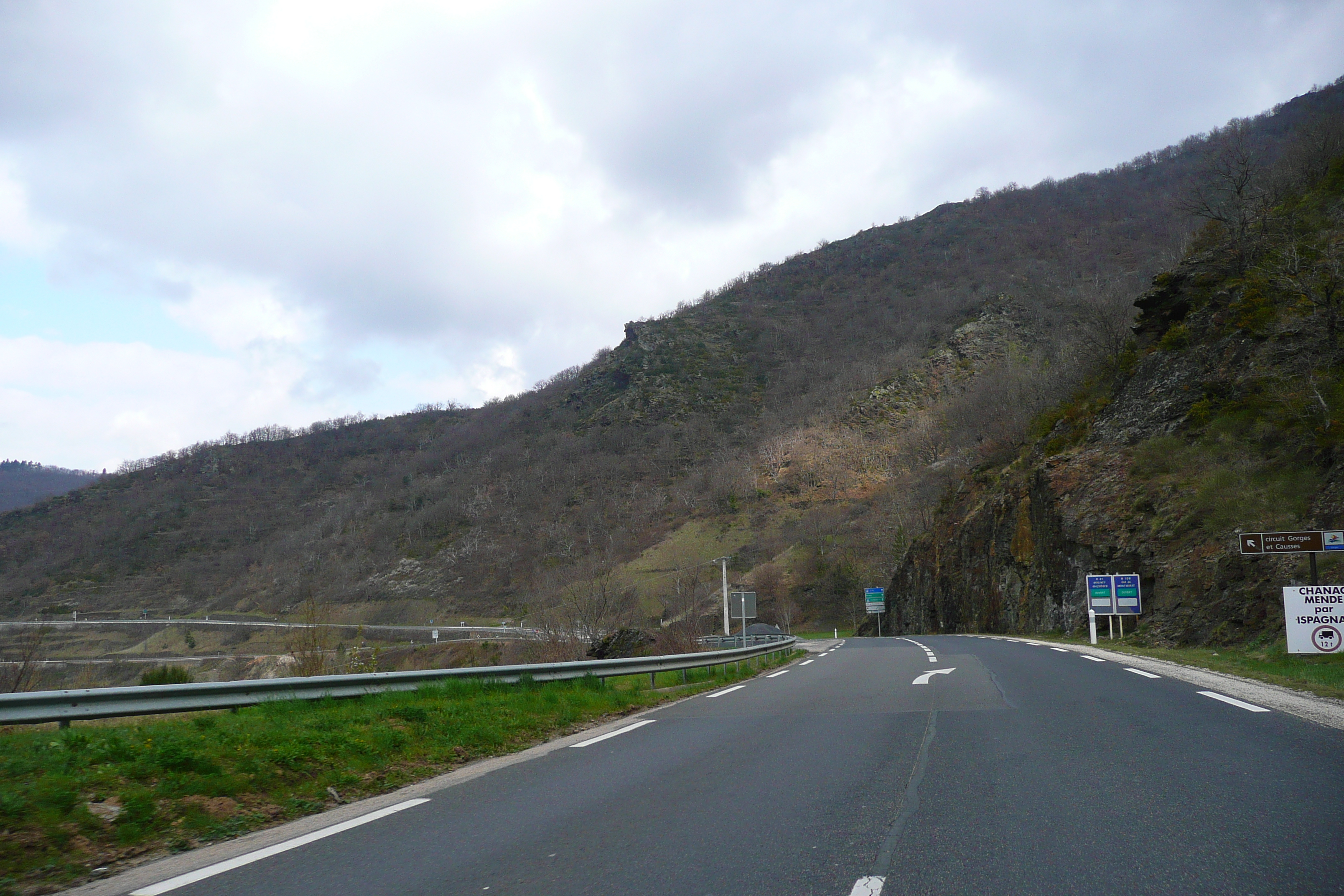 Picture France Cevennes Mountains Cocures to Florac road 2008-04 19 - History Cocures to Florac road