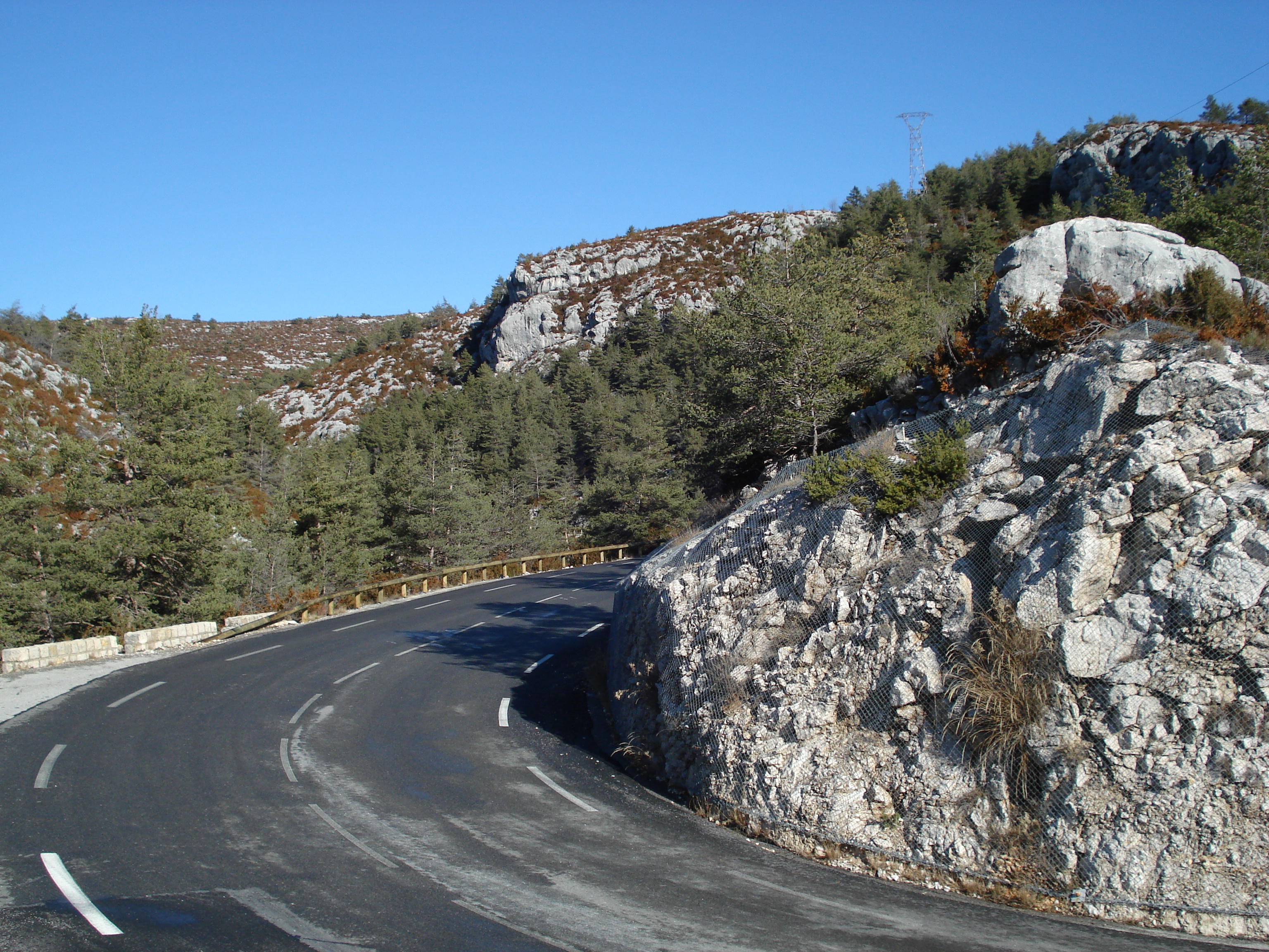 Picture France Coursegoule to Greolieres les neiges road 2007-01 25 - History Coursegoule to Greolieres les neiges road