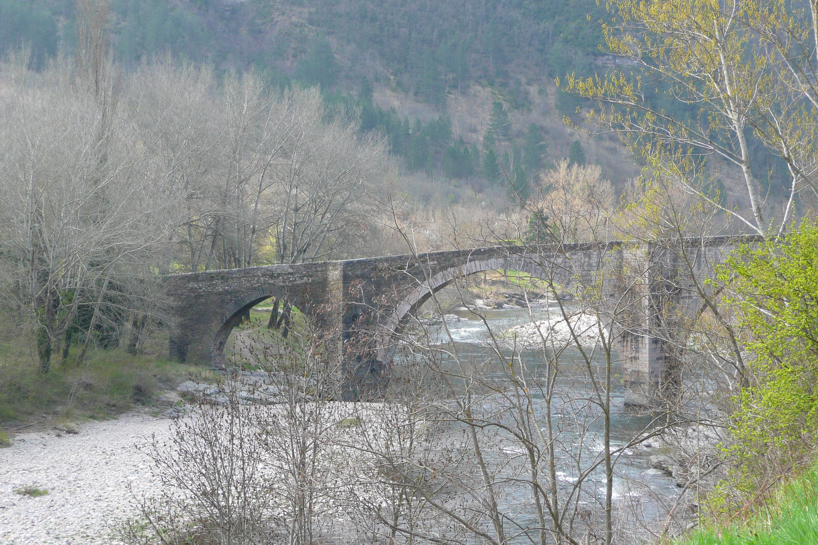 Picture France Cevennes Mountains Cocures to Florac road 2008-04 17 - Recreation Cocures to Florac road