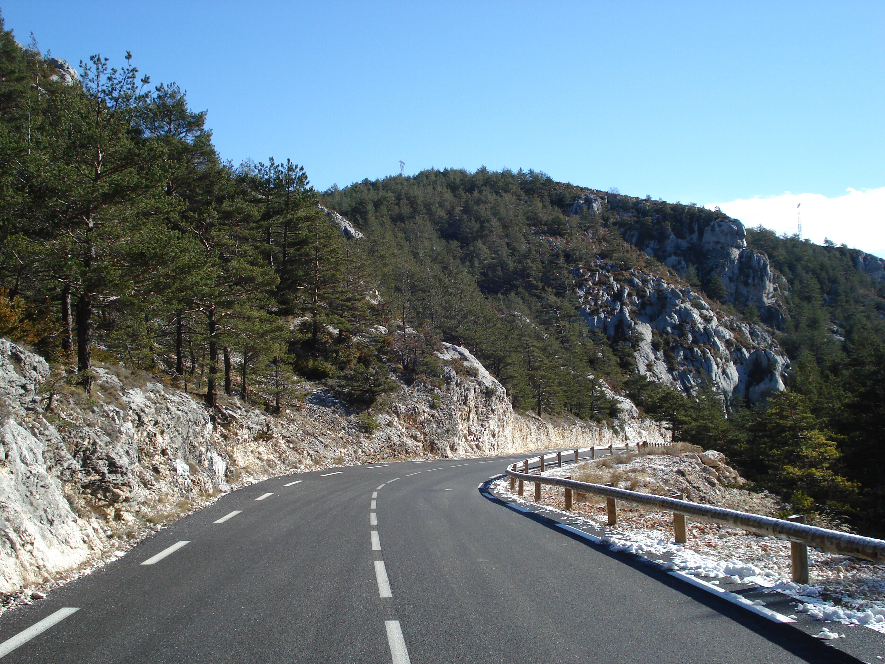 Picture France Coursegoule to Greolieres les neiges road 2007-01 22 - Center Coursegoule to Greolieres les neiges road