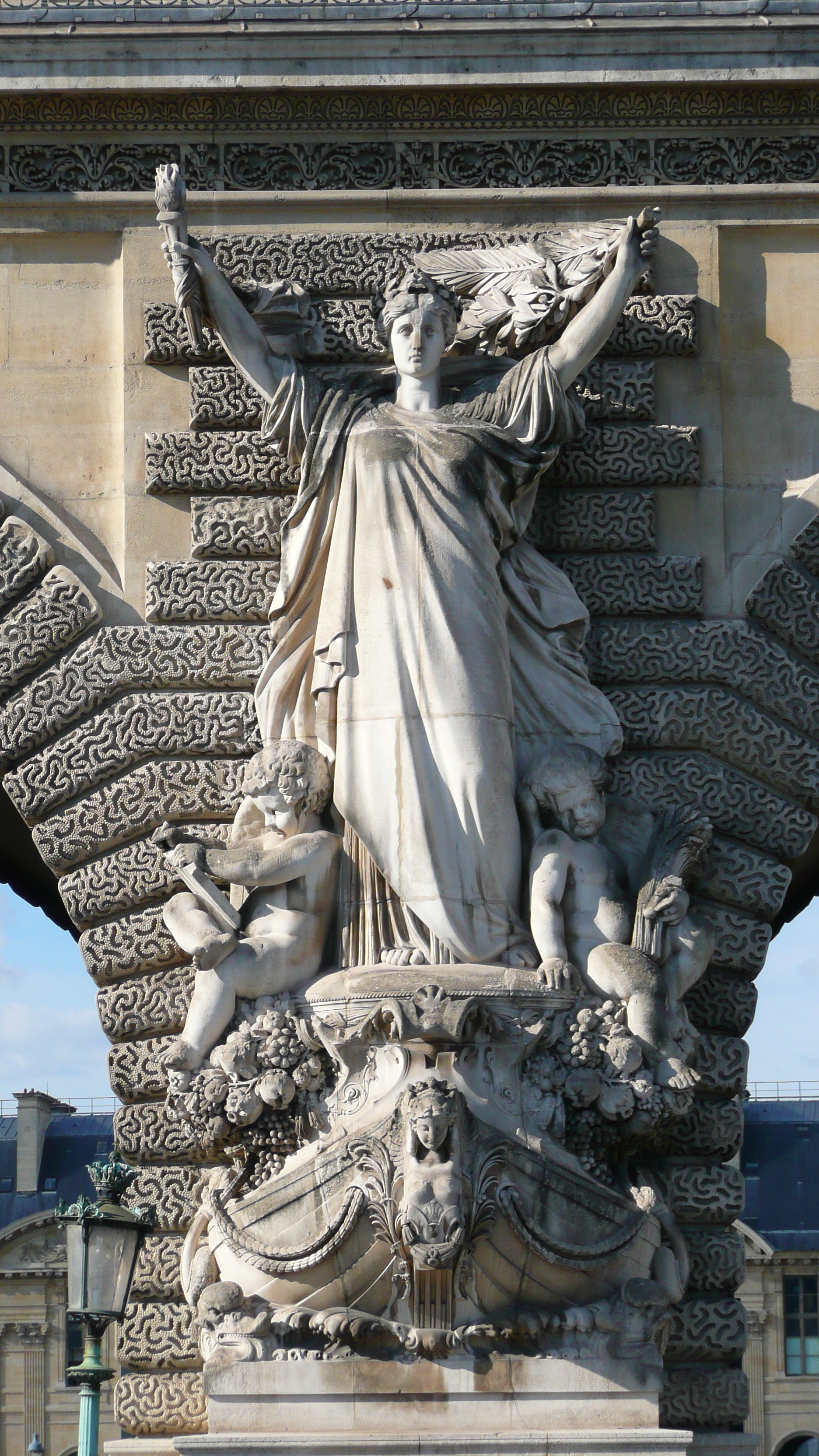 Picture France Paris Louvre Riverside facade of Louvre 2007-07 21 - Tour Riverside facade of Louvre