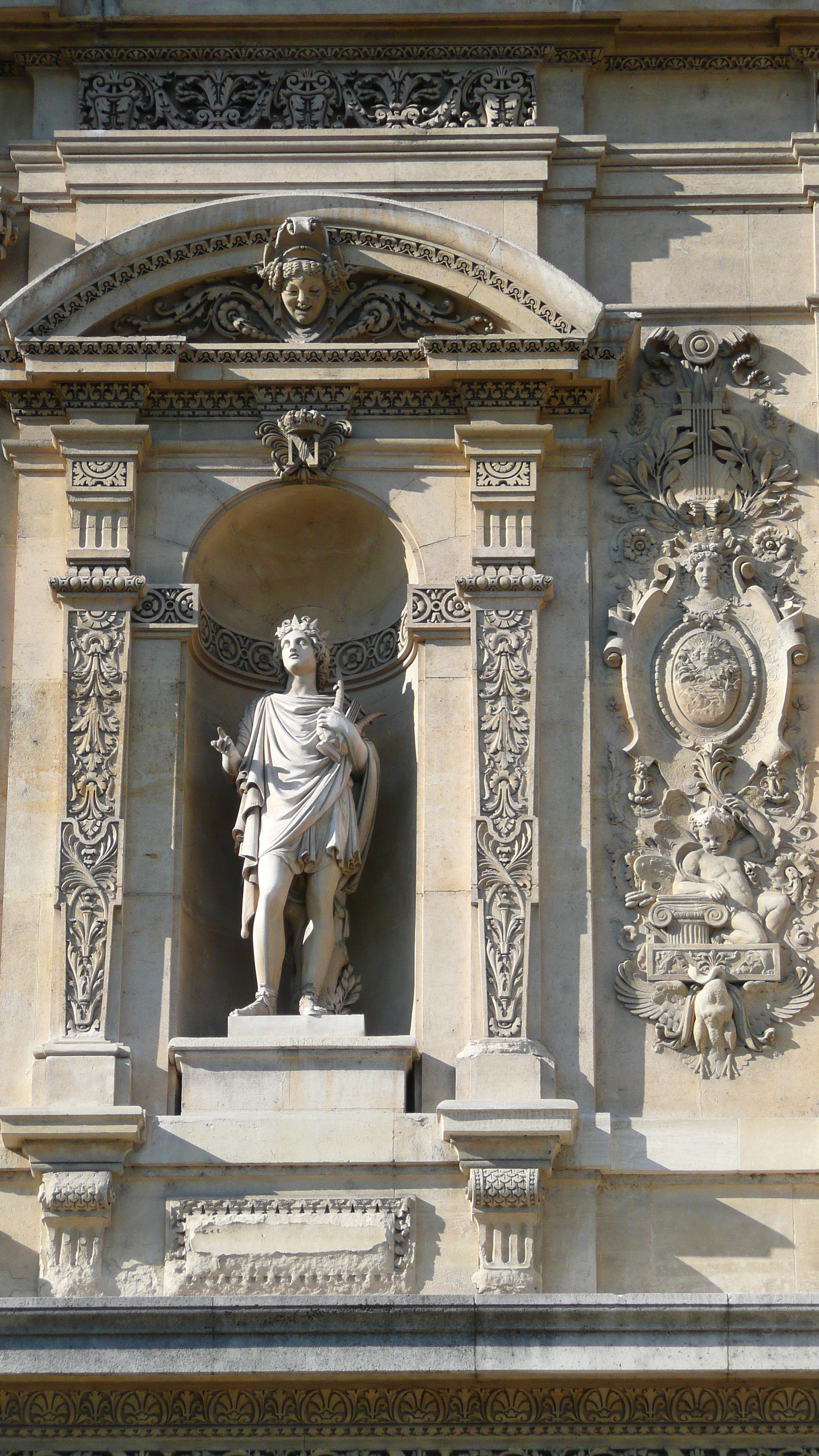 Picture France Paris Louvre Riverside facade of Louvre 2007-07 25 - Discovery Riverside facade of Louvre