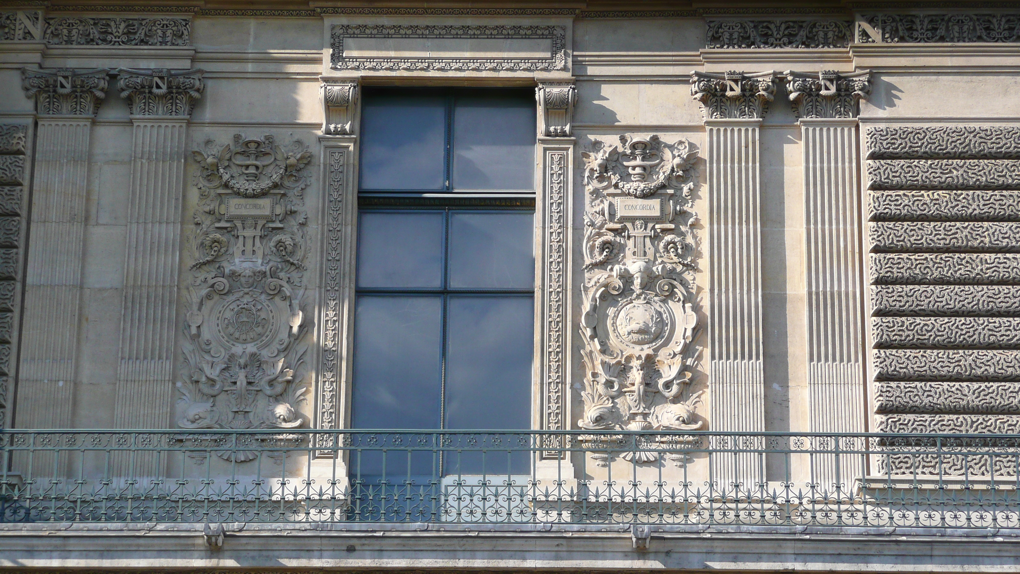 Picture France Paris Louvre Riverside facade of Louvre 2007-07 26 - Tour Riverside facade of Louvre