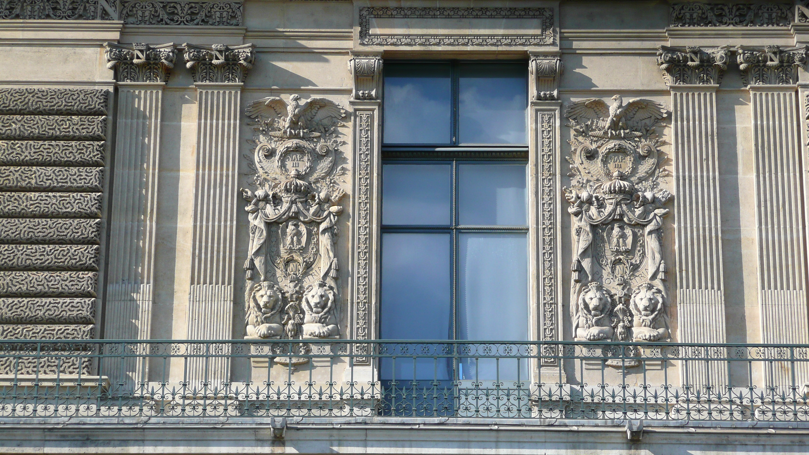 Picture France Paris Louvre Riverside facade of Louvre 2007-07 8 - Center Riverside facade of Louvre