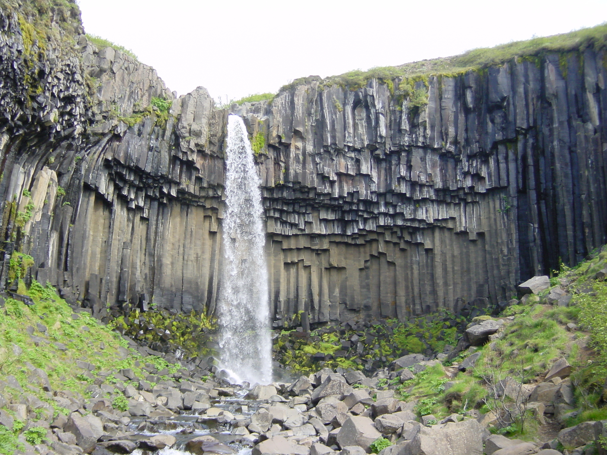 Picture Iceland Svartifoss 2003-06 5 - Recreation Svartifoss