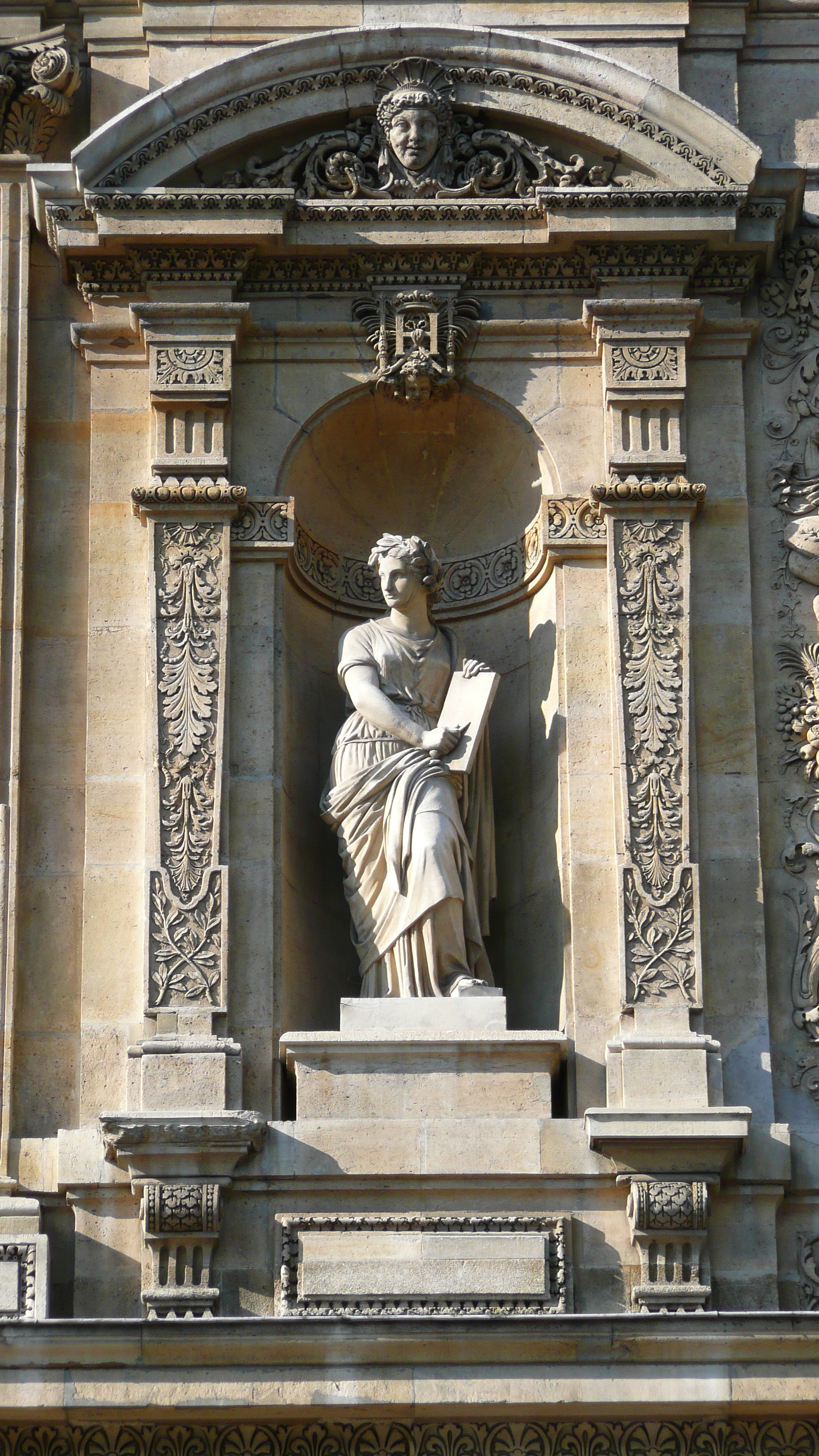 Picture France Paris Louvre Riverside facade of Louvre 2007-07 10 - Center Riverside facade of Louvre