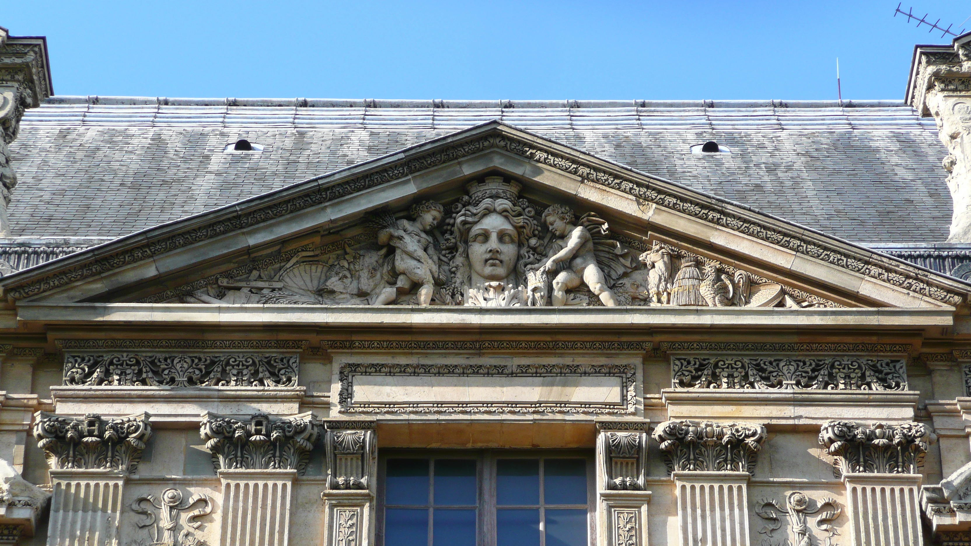 Picture France Paris Louvre Riverside facade of Louvre 2007-07 7 - History Riverside facade of Louvre