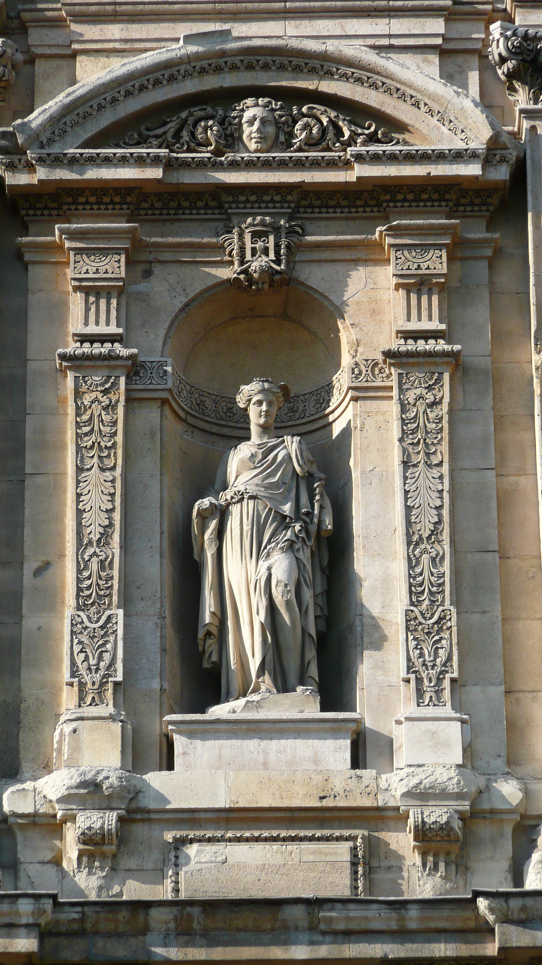 Picture France Paris Louvre Riverside facade of Louvre 2007-07 12 - Center Riverside facade of Louvre