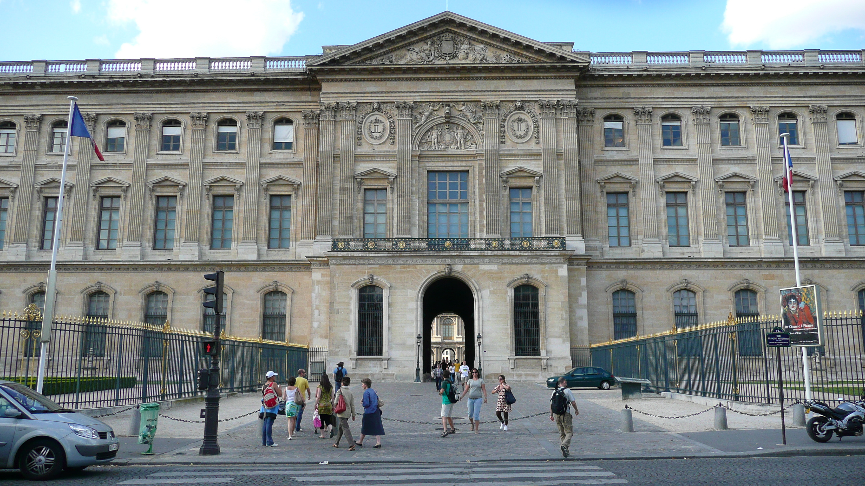 Picture France Paris Louvre Riverside facade of Louvre 2007-07 42 - Recreation Riverside facade of Louvre